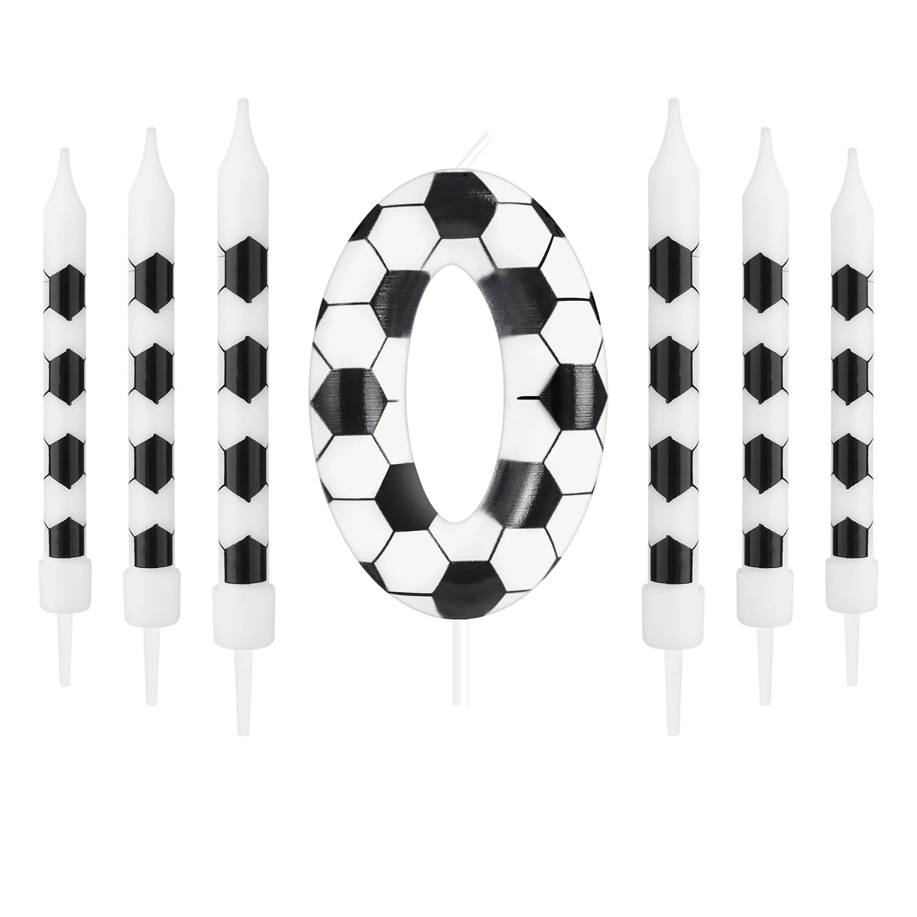 Soccer Number Birthday Candle 021  Paraffin Wax Cake Topper For Kids Adults Birthday  Anniversary P 6