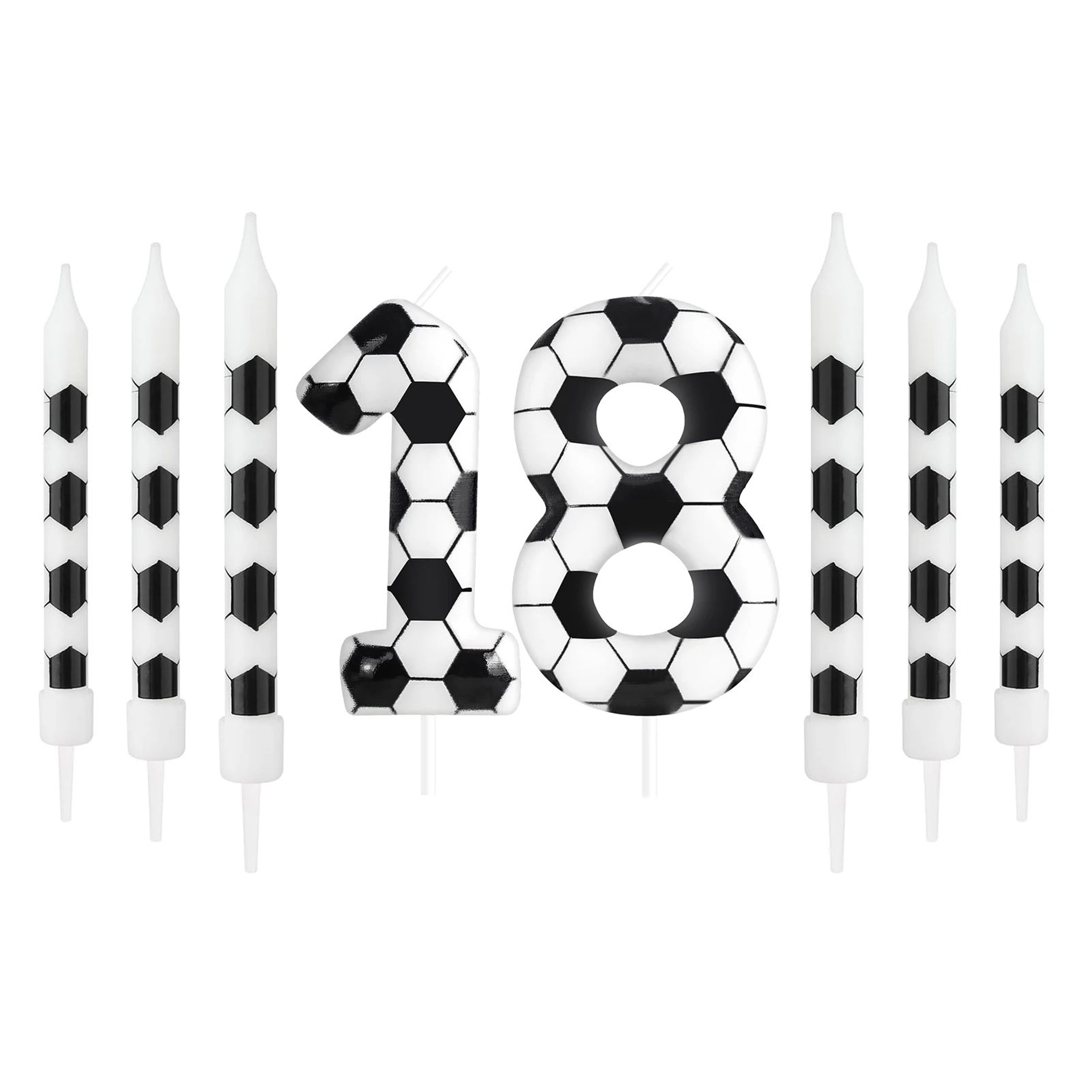 Soccer Number Birthday Candle 021  Paraffin Wax Cake Topper For Kids Adults Birthday  Anniversary P 24