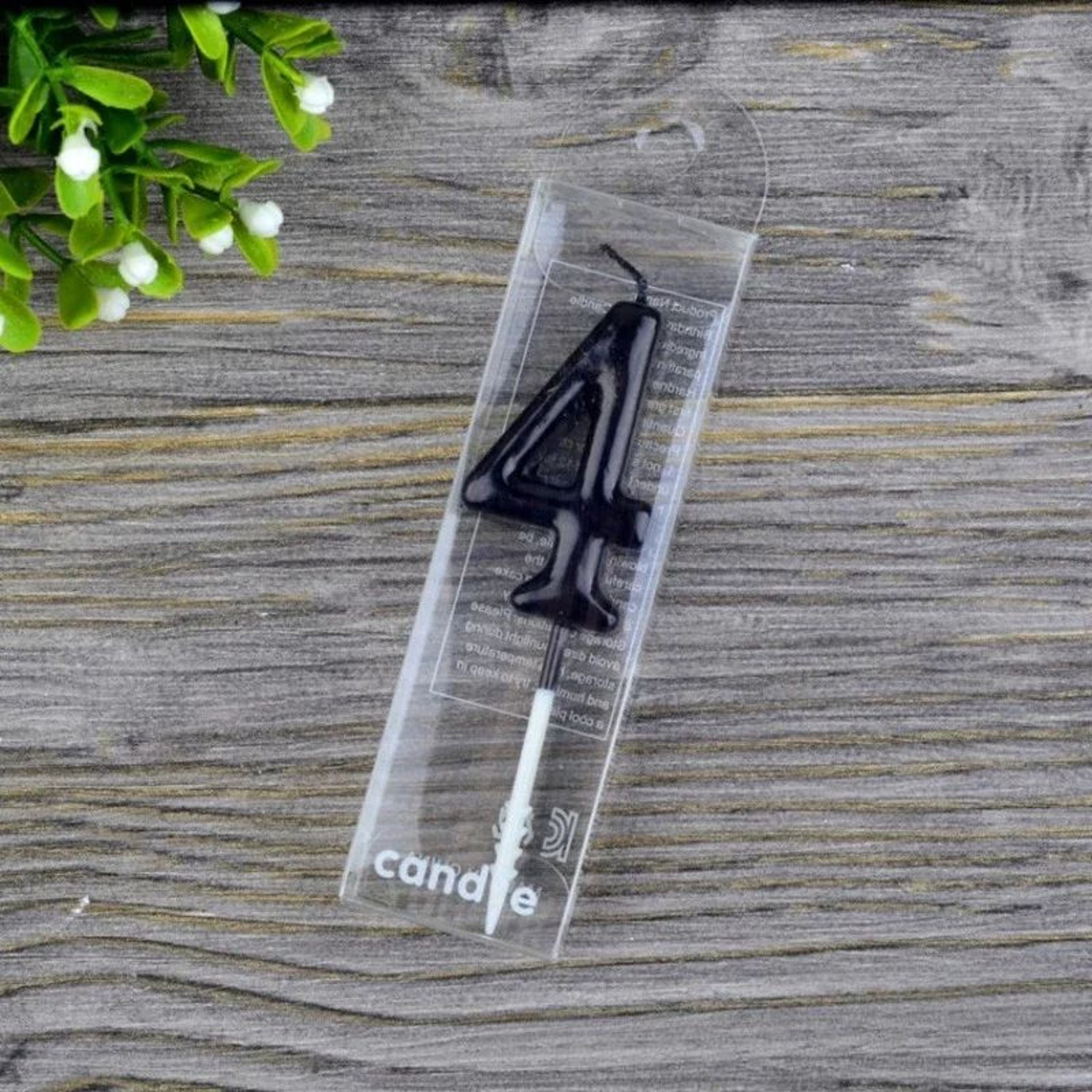 Black Number Birthday Candle  Elegant Cake Topper For Birthday Party Cake Decorations 2