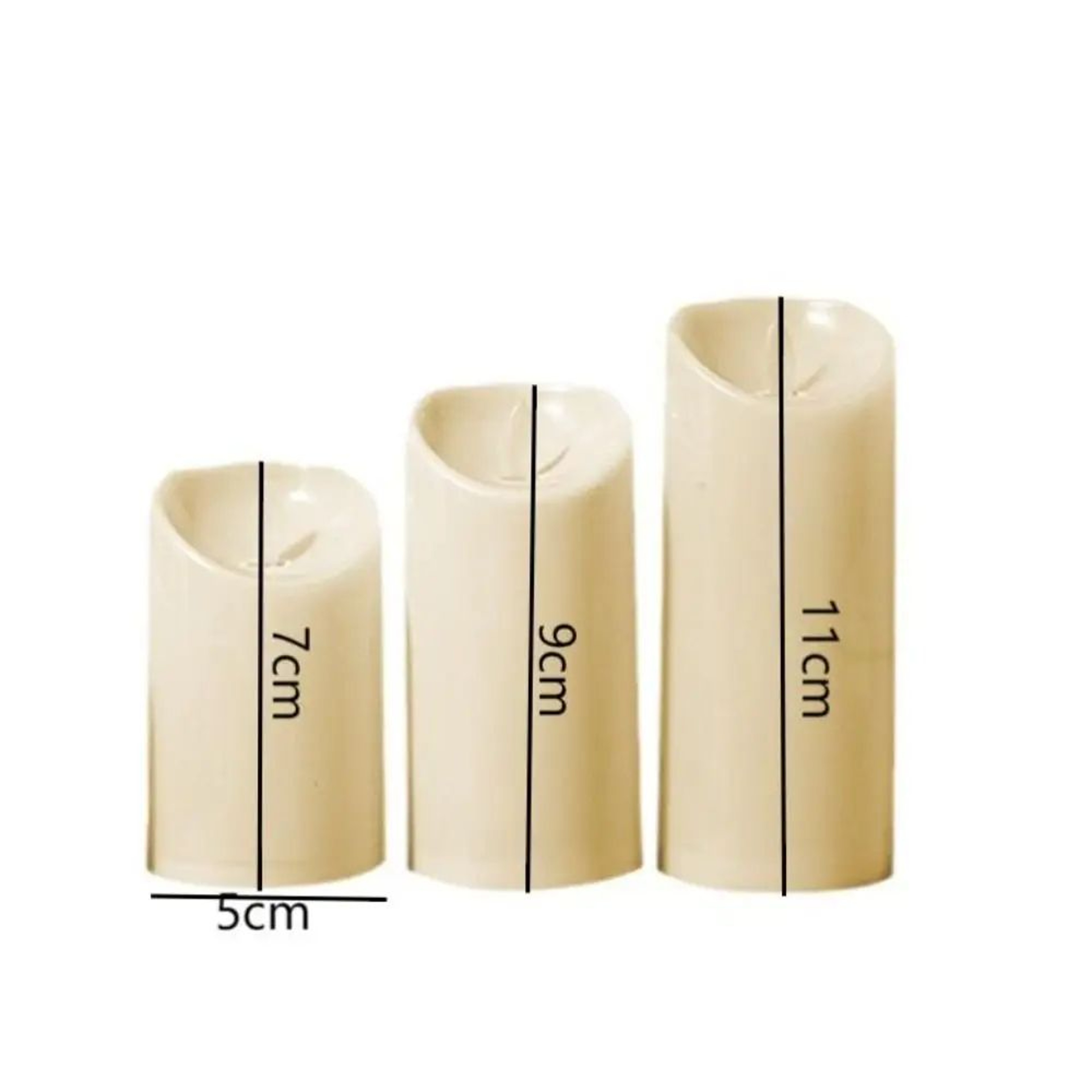 Creative LED Electronic Candle Swinging Light  Flameless Warm Yellow Battery Operated Decorative LE 5