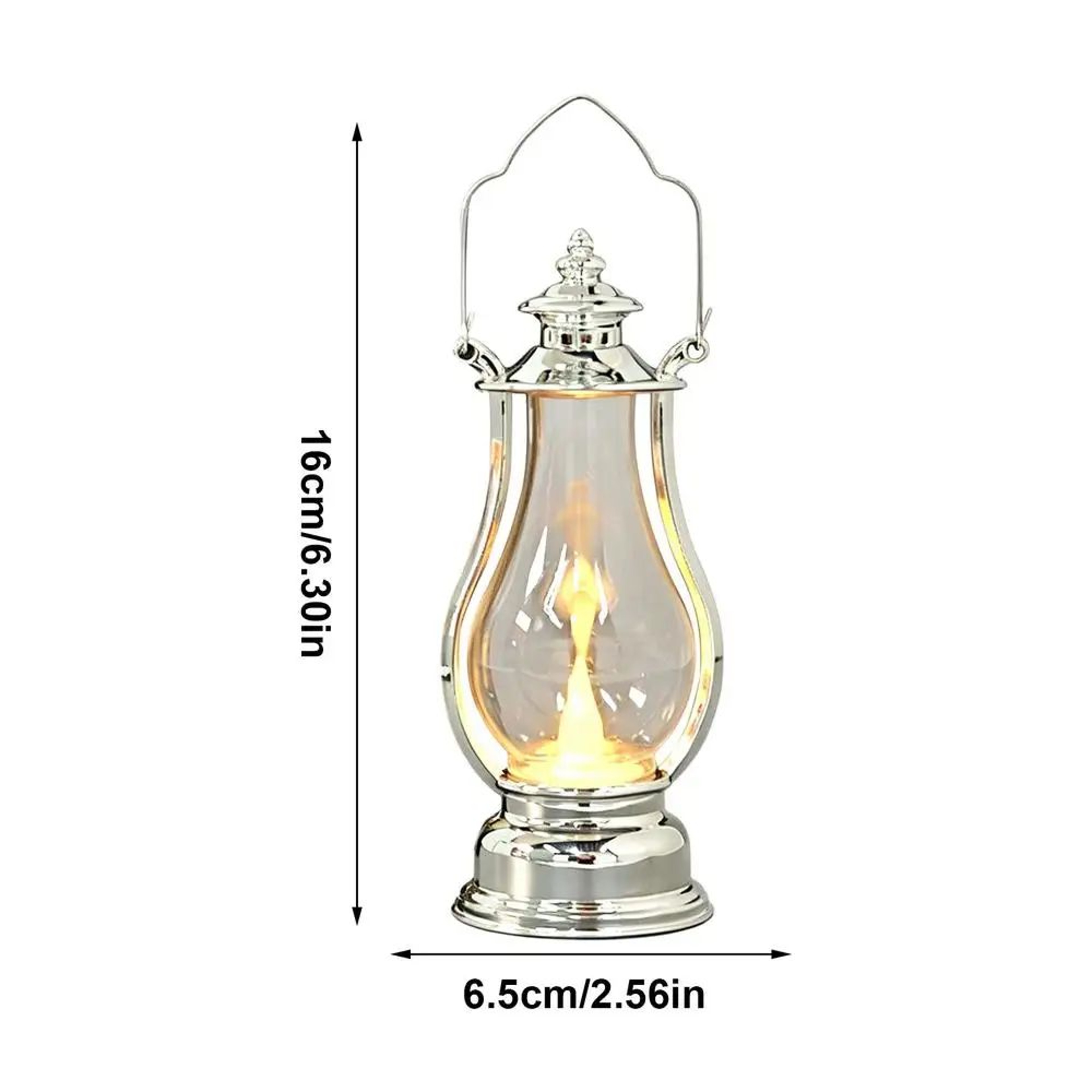 Portable Vintage LED Oil Lamp Lantern  Battery Operated Hanging Decorative Light For Home Patio Cam 8