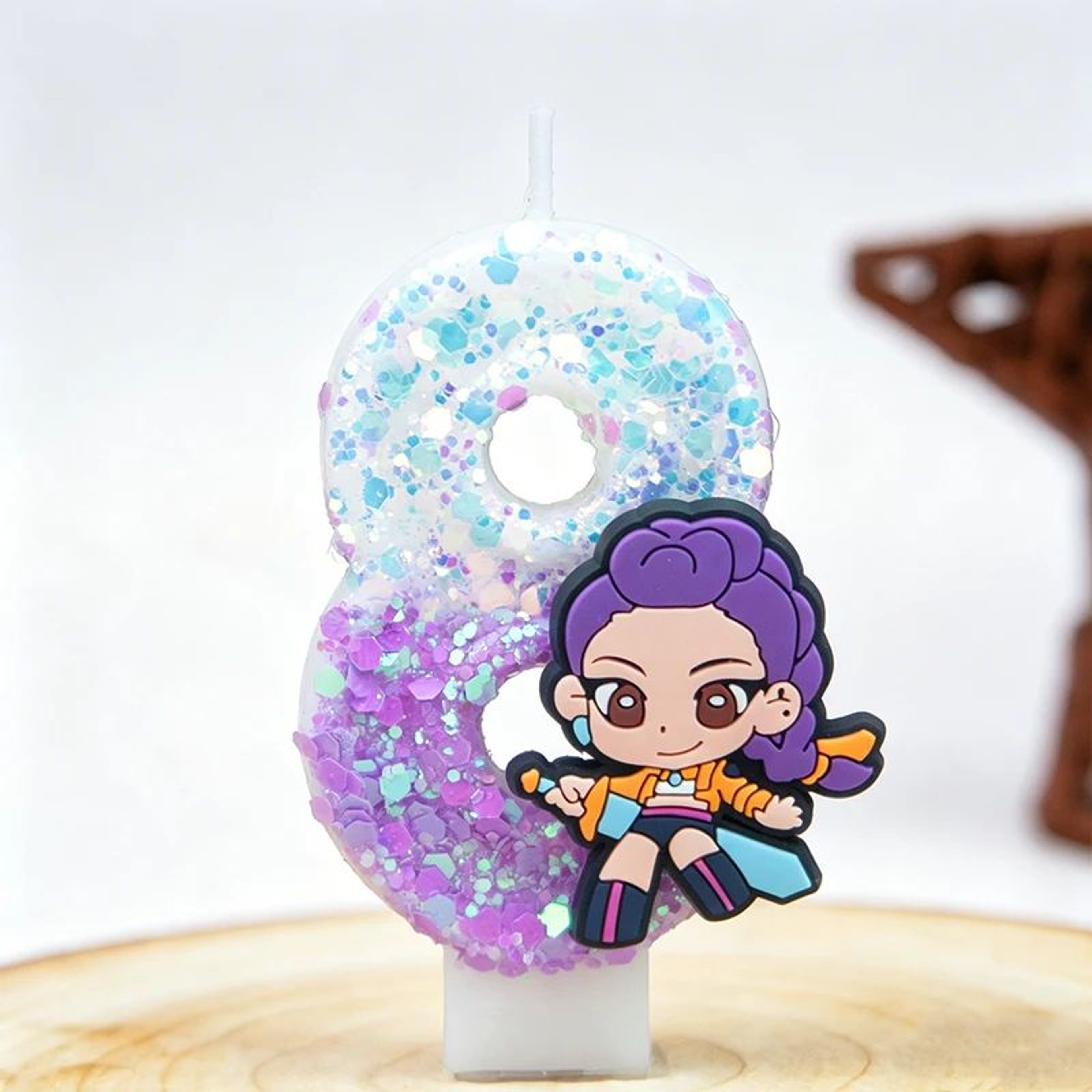 Creative Cartoon Birthday Cake Digital Candles  Party Cake Decorations  Holiday Celebration Accesso 14