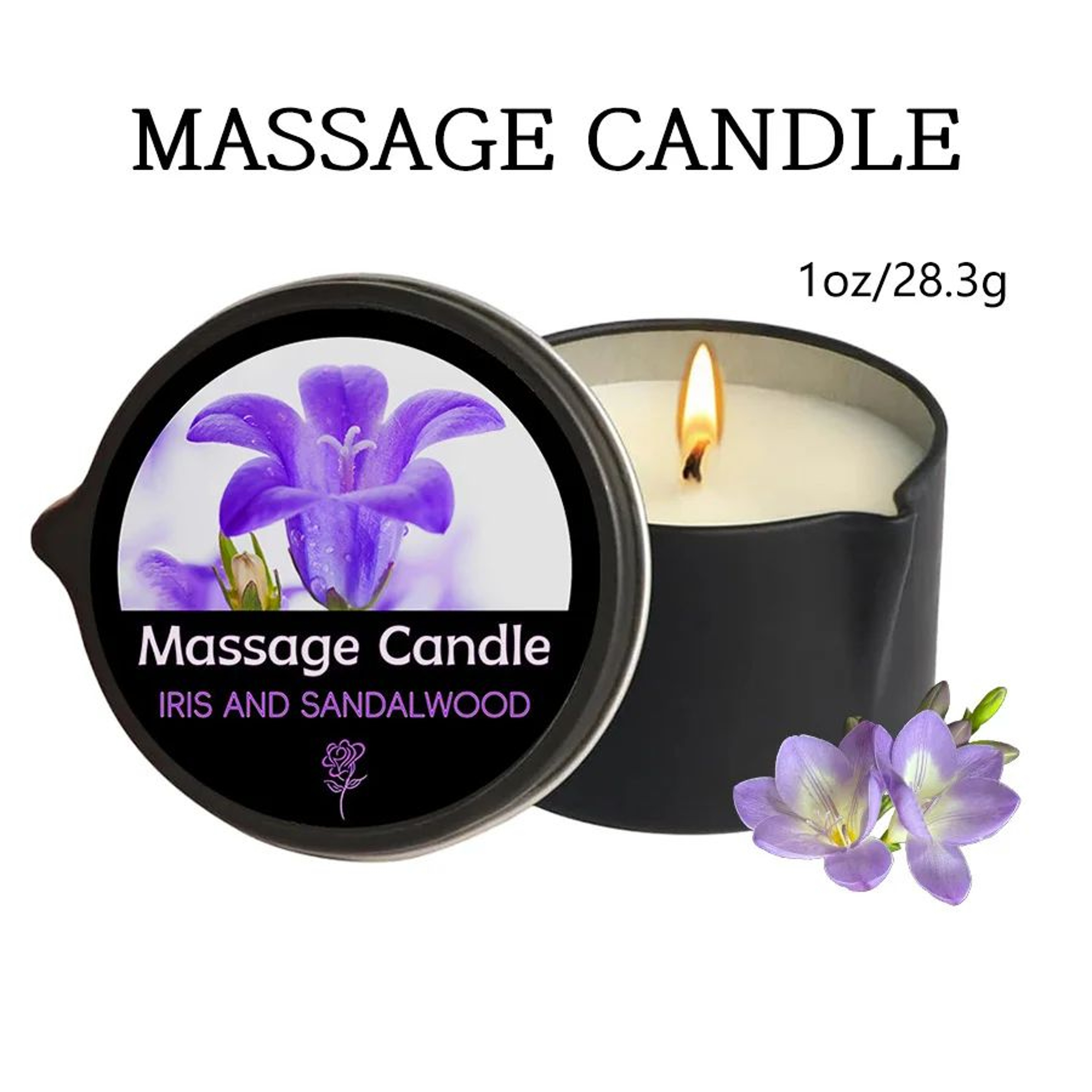 Essential Oil Massage Candle  Warm Massage Oil With Pour Spout 6 Scents Handmade 1 Oz  2 Oz 17