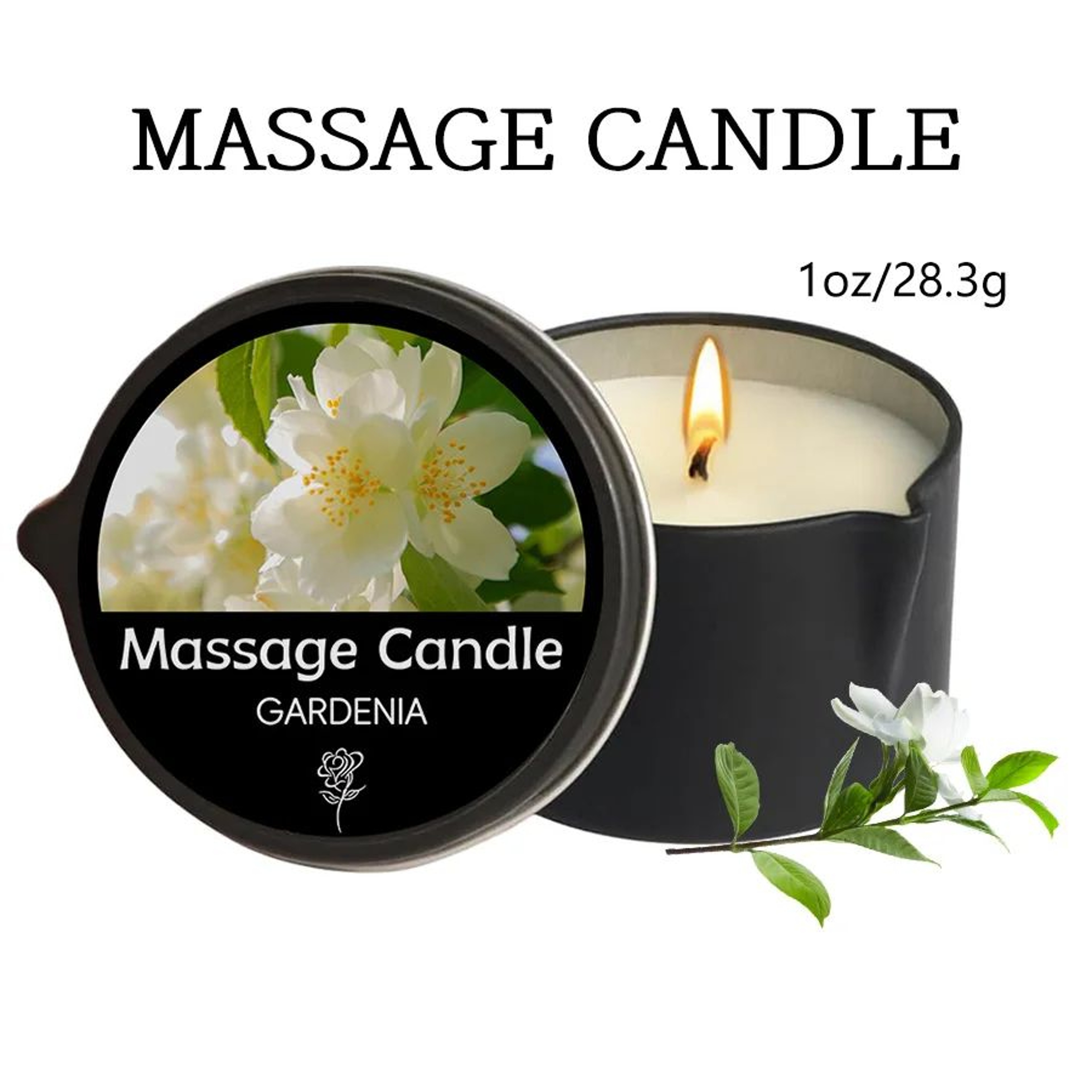 Essential Oil Massage Candle  Warm Massage Oil With Pour Spout 6 Scents Handmade 1 Oz  2 Oz 19