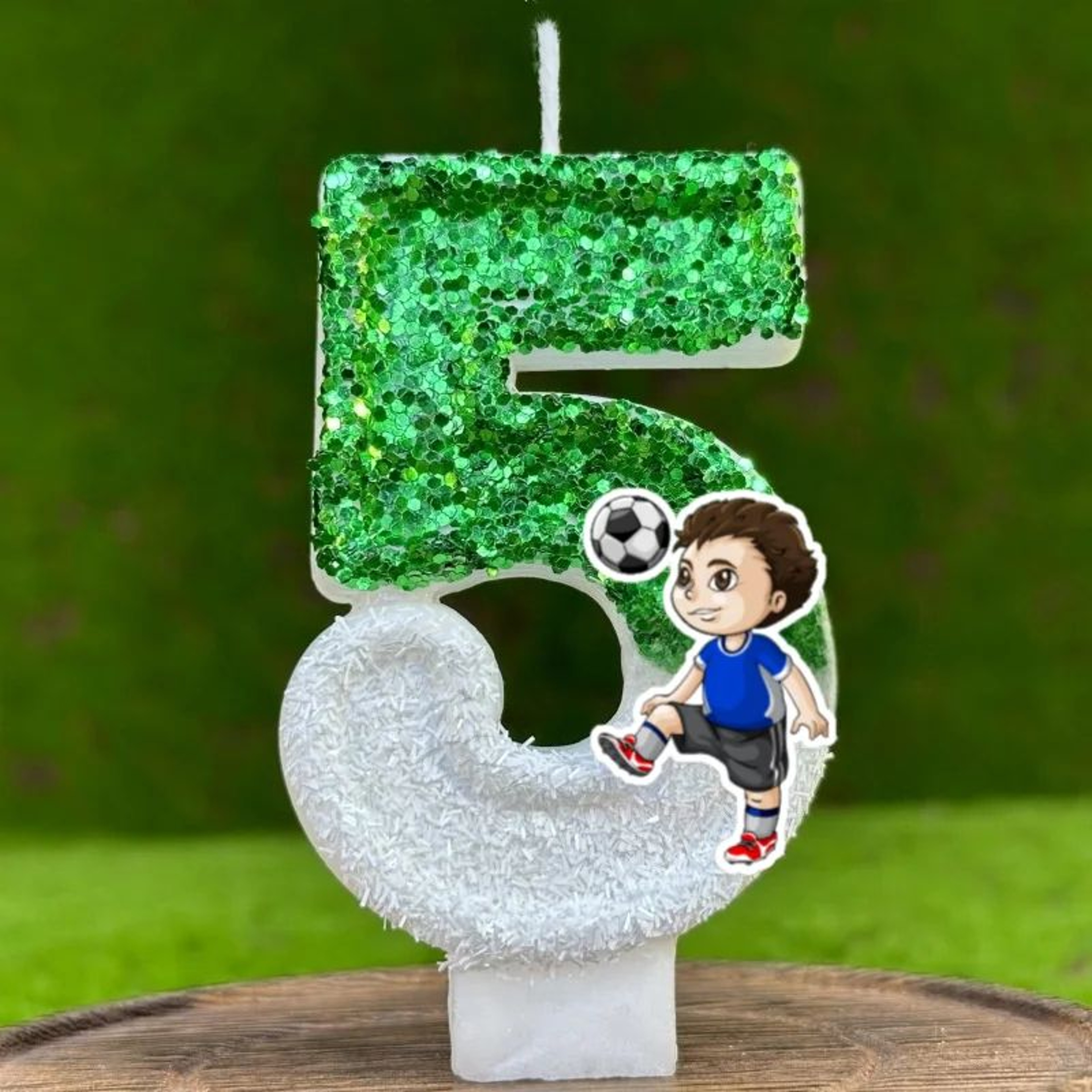 Football Theme Number Birthday Cake Candles 09  Cartoon Party Cake Decorations For Kids  Celebratio 4