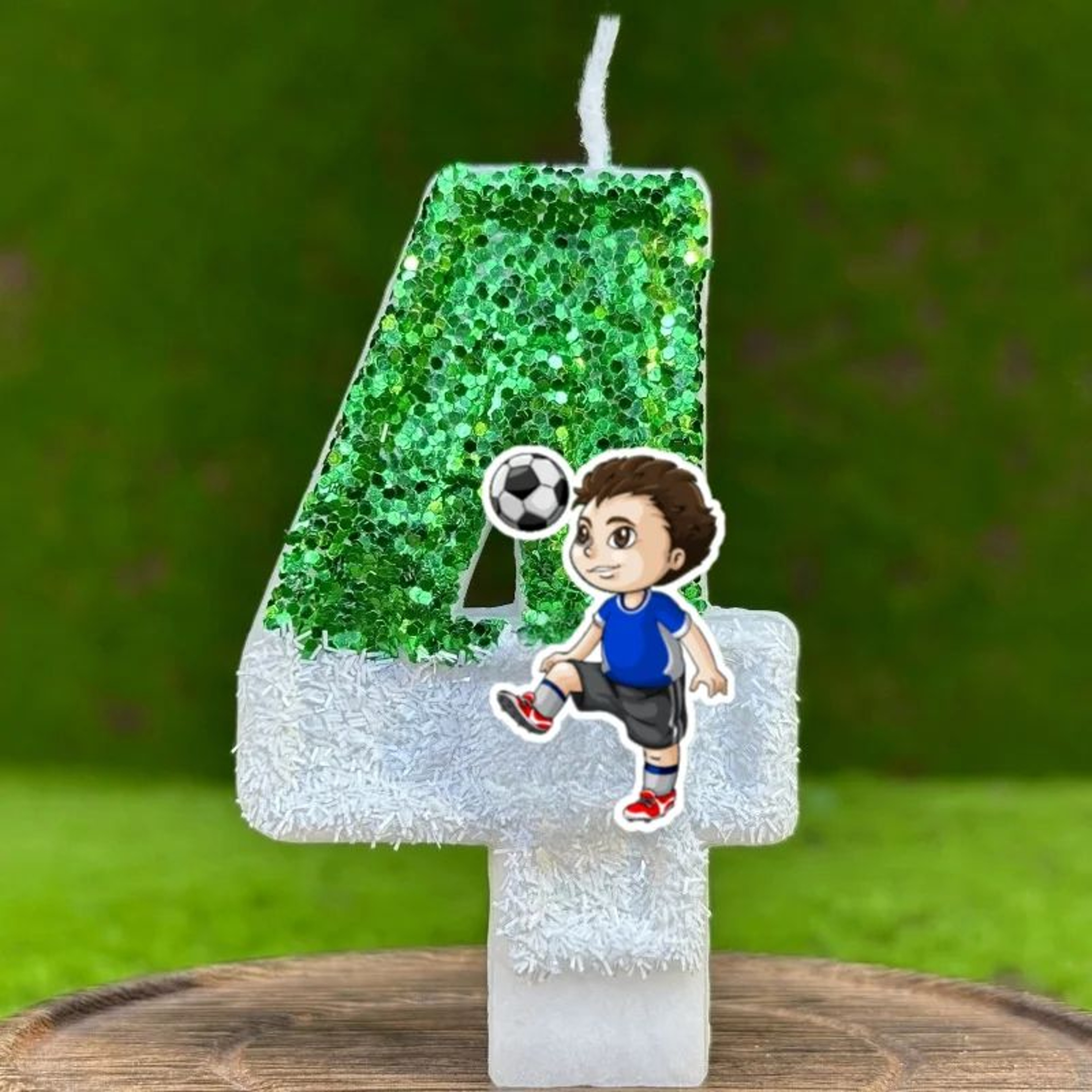 Football Theme Number Birthday Cake Candles 09  Cartoon Party Cake Decorations For Kids  Celebratio 10