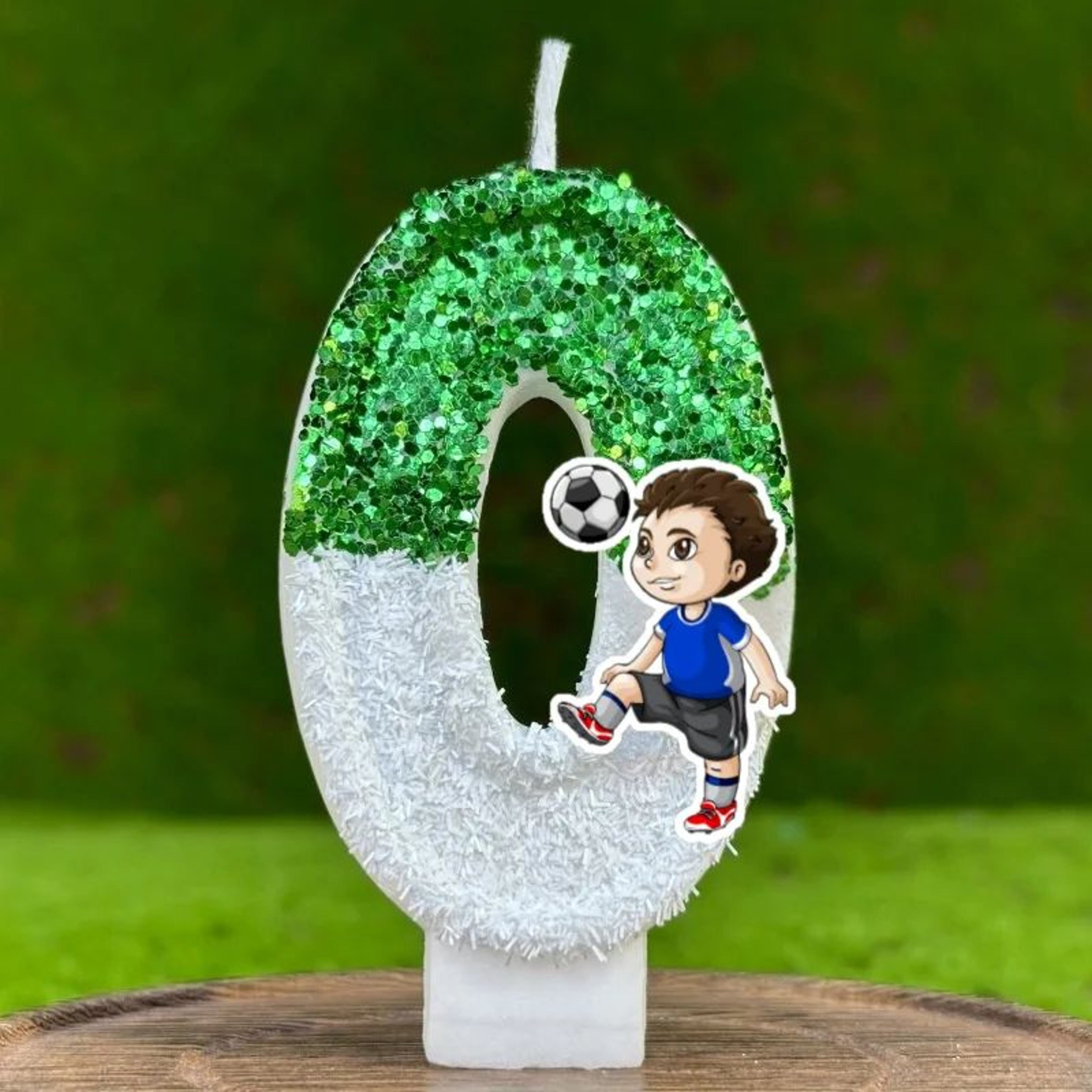 Football Theme Number Birthday Cake Candles 09  Cartoon Party Cake Decorations For Kids  Celebratio 6