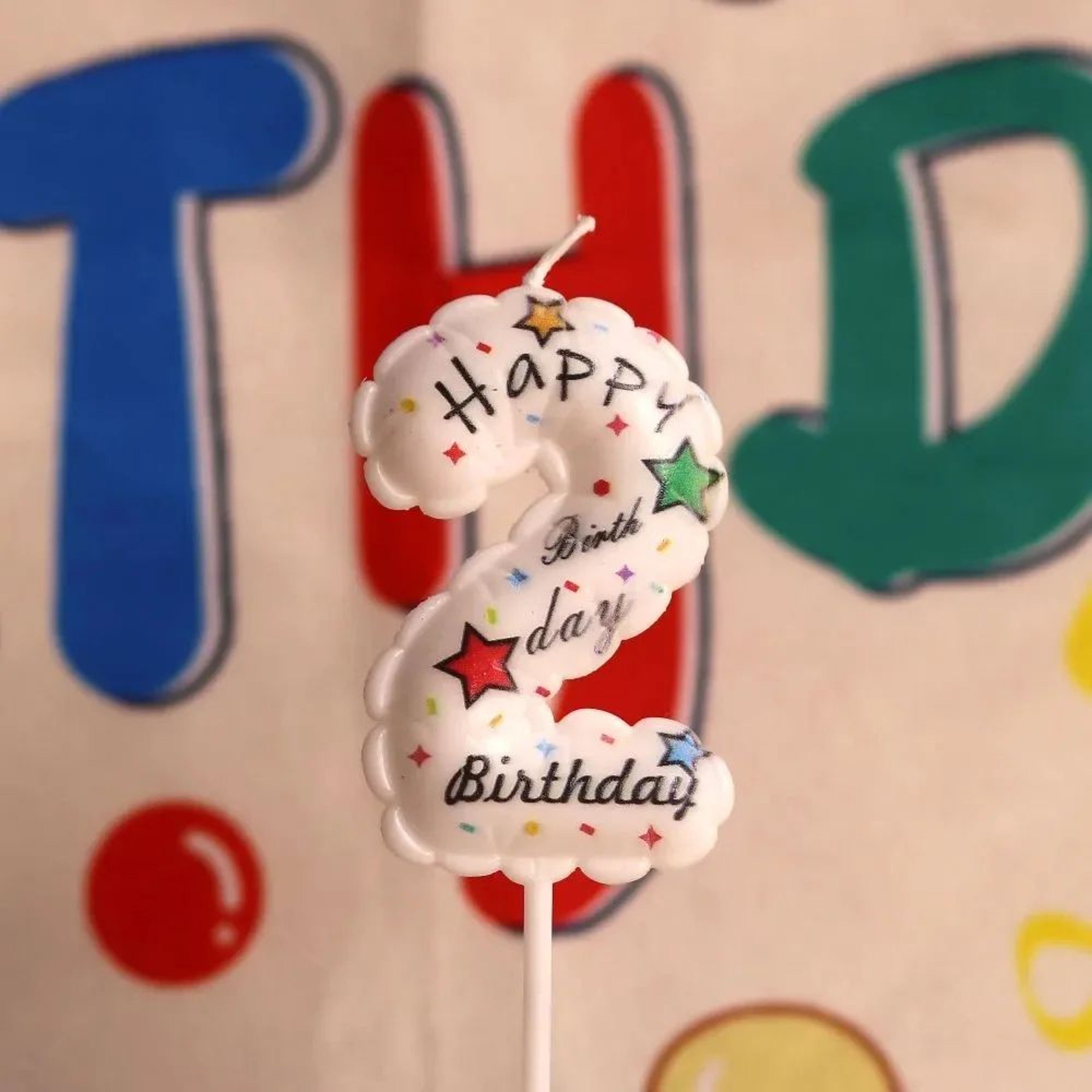 Happy Birthday Balloon Digital Candle  Reusable Cake Topper For Birthday Cakes Dessert Tables  Part 2