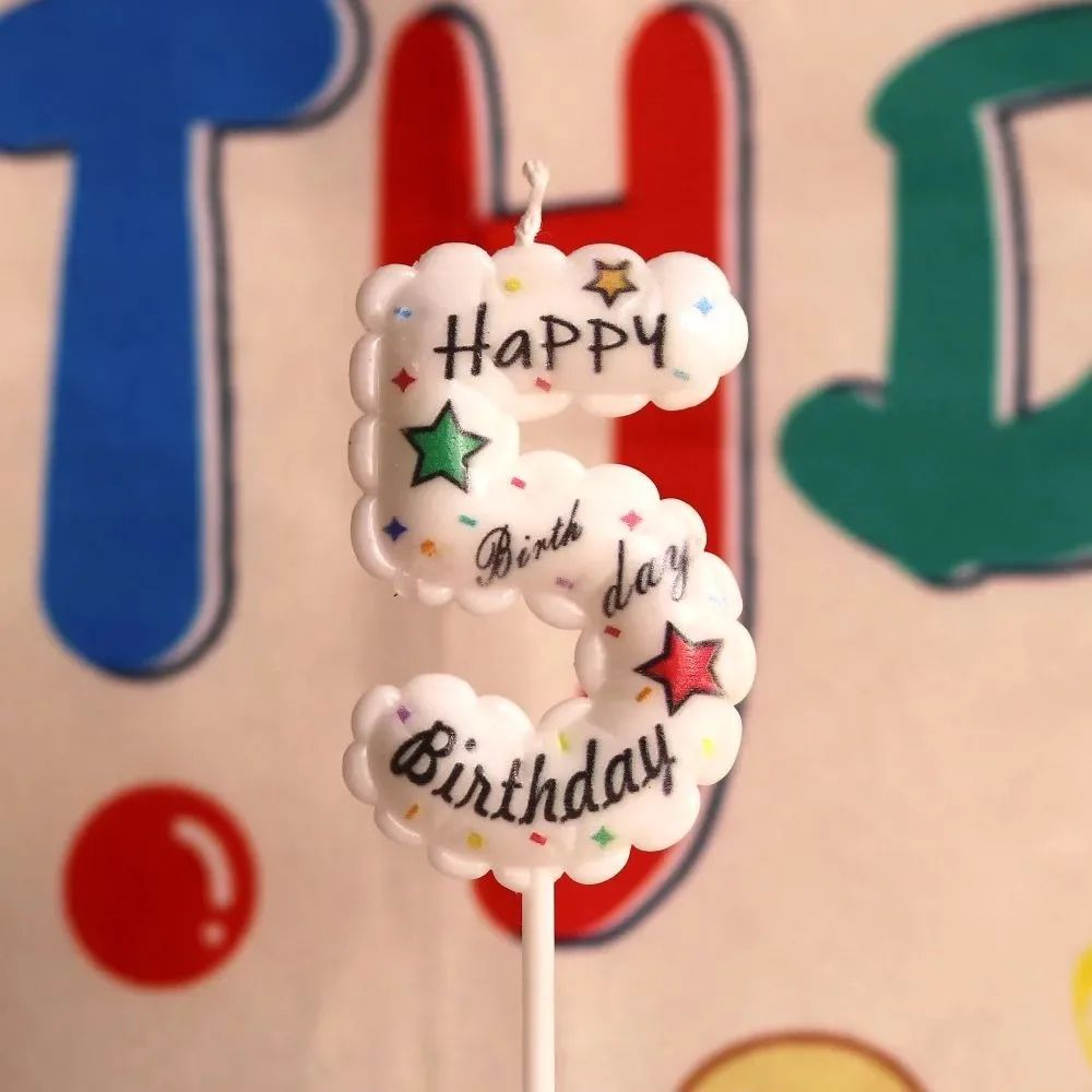 Happy Birthday Balloon Digital Candle  Reusable Cake Topper For Birthday Cakes Dessert Tables  Part 11