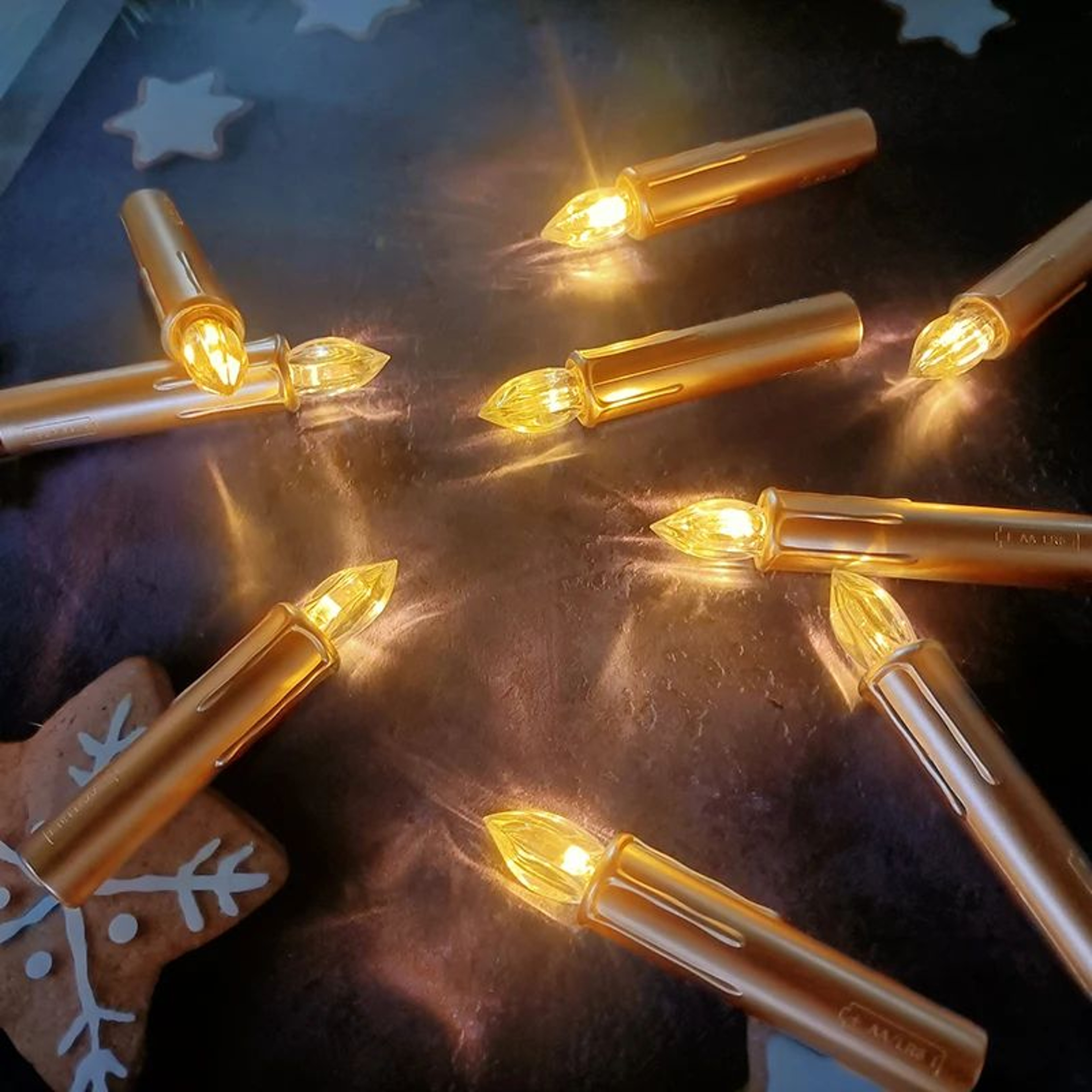 LED Flickering Flameless Candles With Remote  Timer  Golden Waterproof Christmas Wedding  Home Deco 3