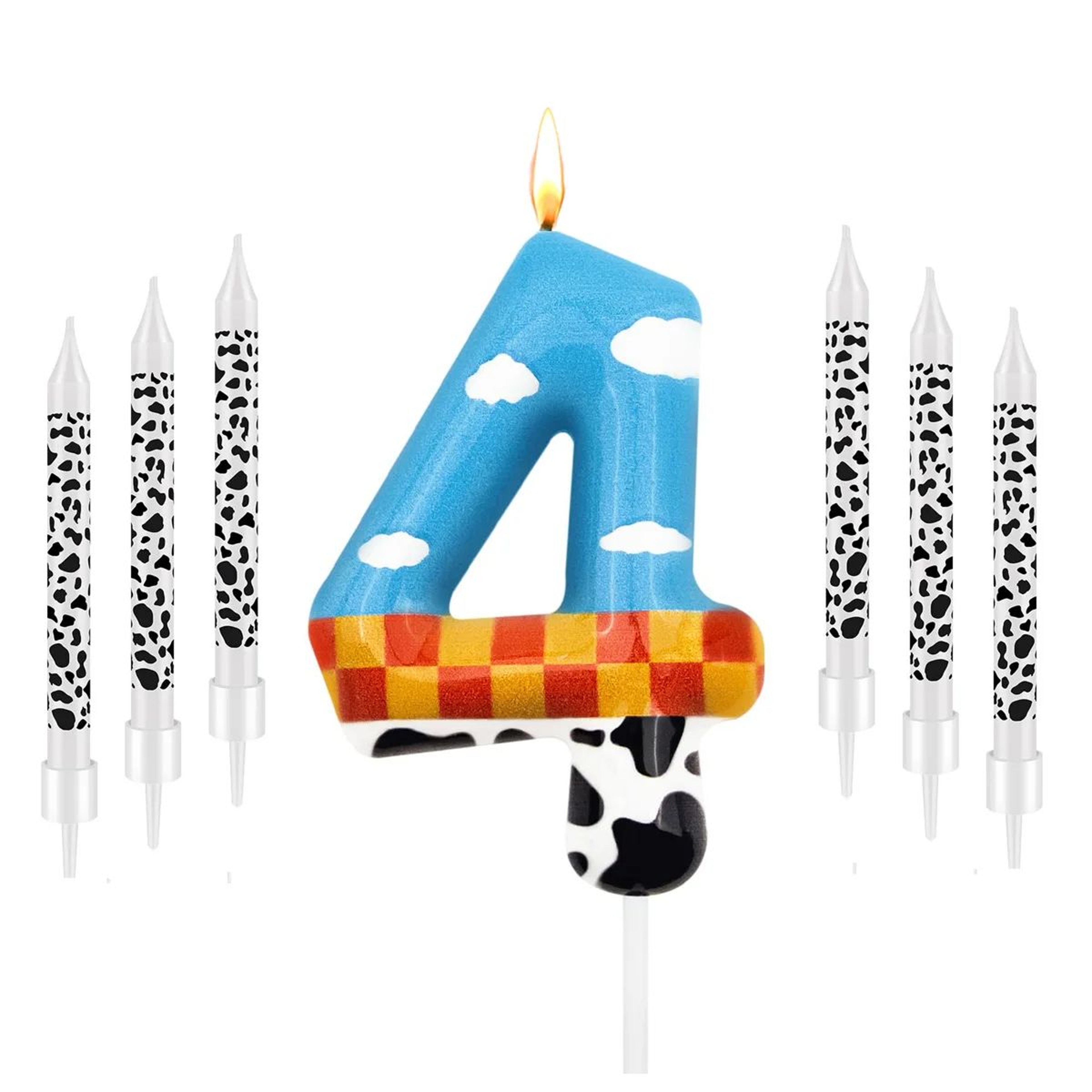7pcs Toy Story 4th Birthday Number Candle Set  Cartoon Cake Toppers For Boys  Girls Party Decoratio 10