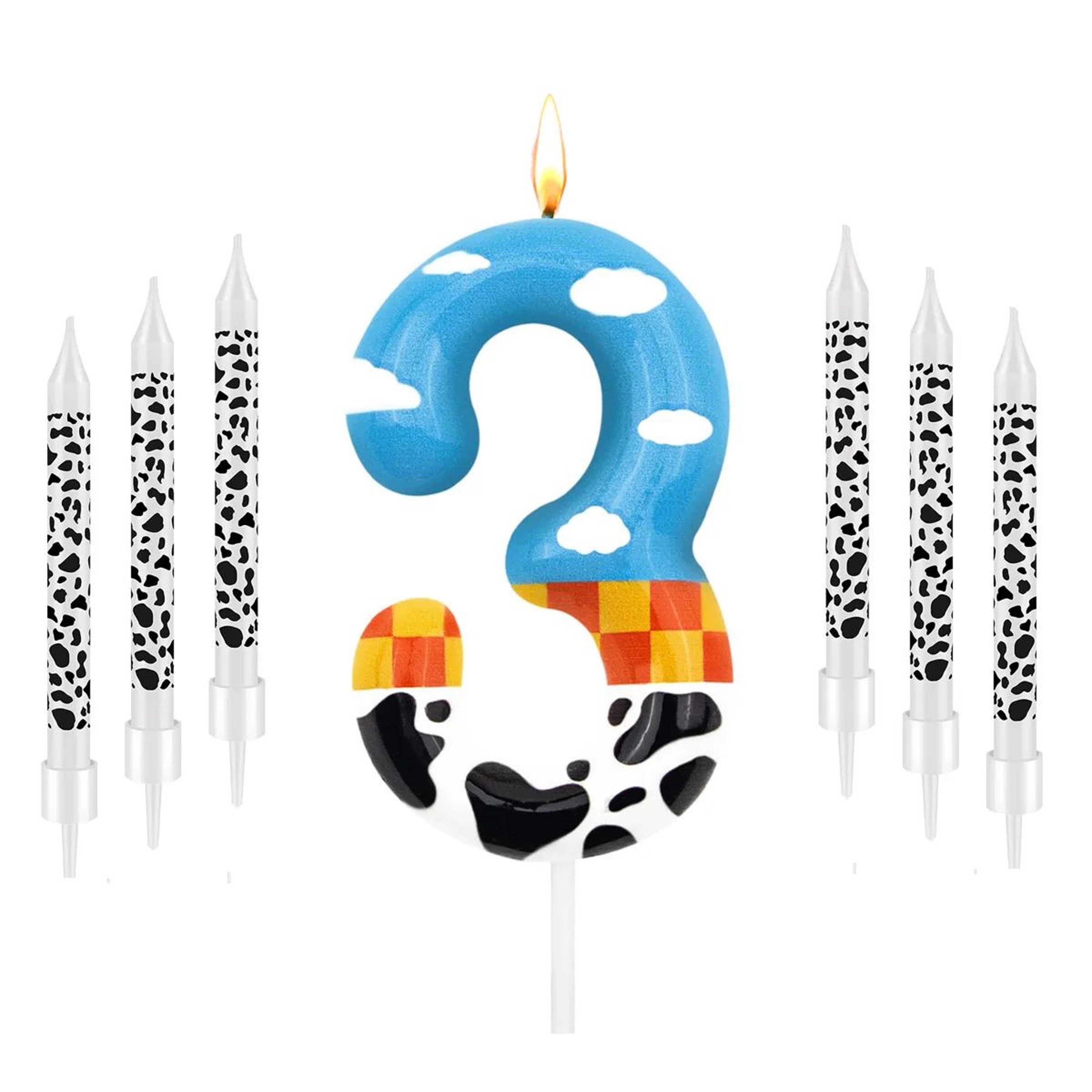 7pcs Toy Story 4th Birthday Number Candle Set  Cartoon Cake Toppers For Boys  Girls Party Decoratio 9