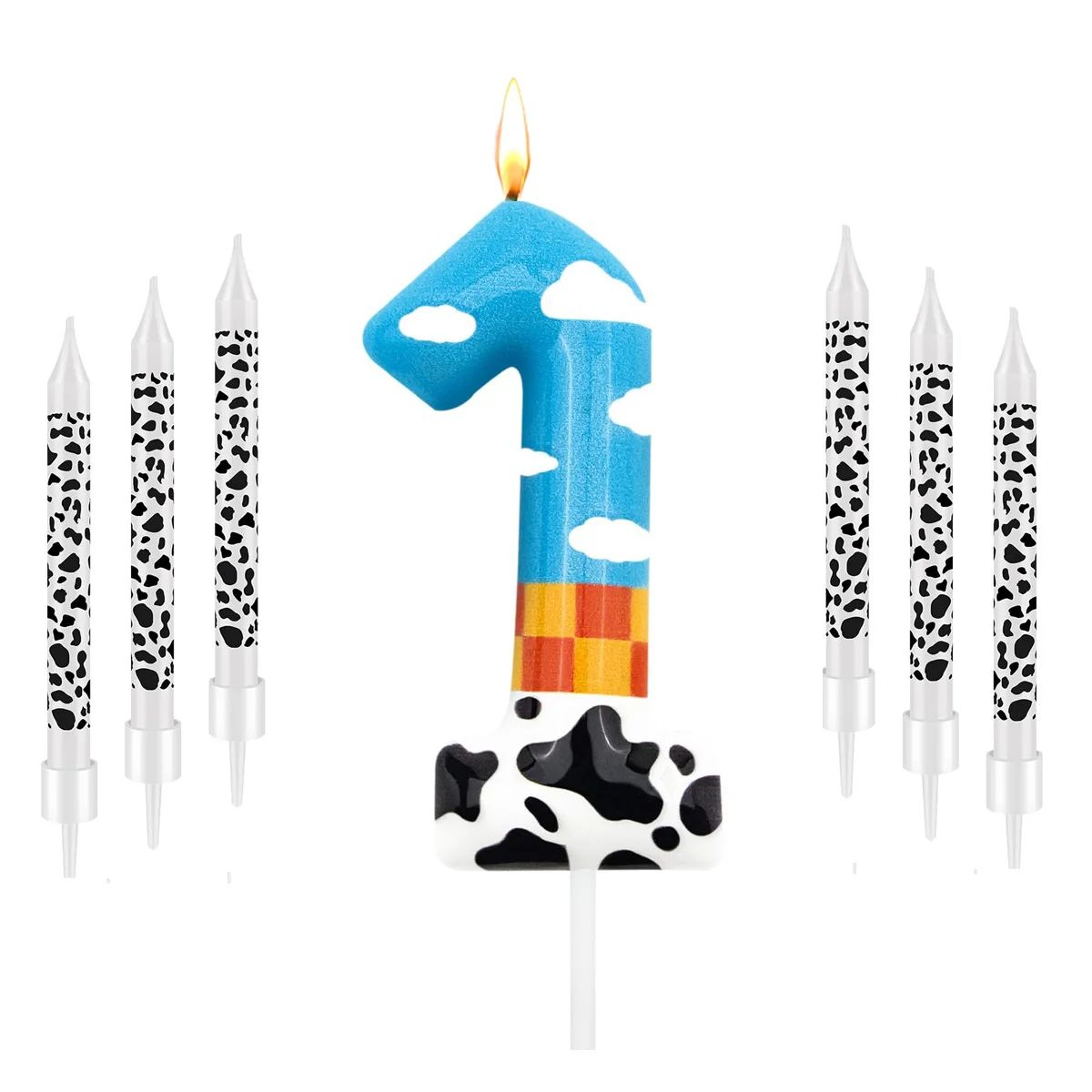 7pcs Toy Story 4th Birthday Number Candle Set  Cartoon Cake Toppers For Boys  Girls Party Decoratio 7
