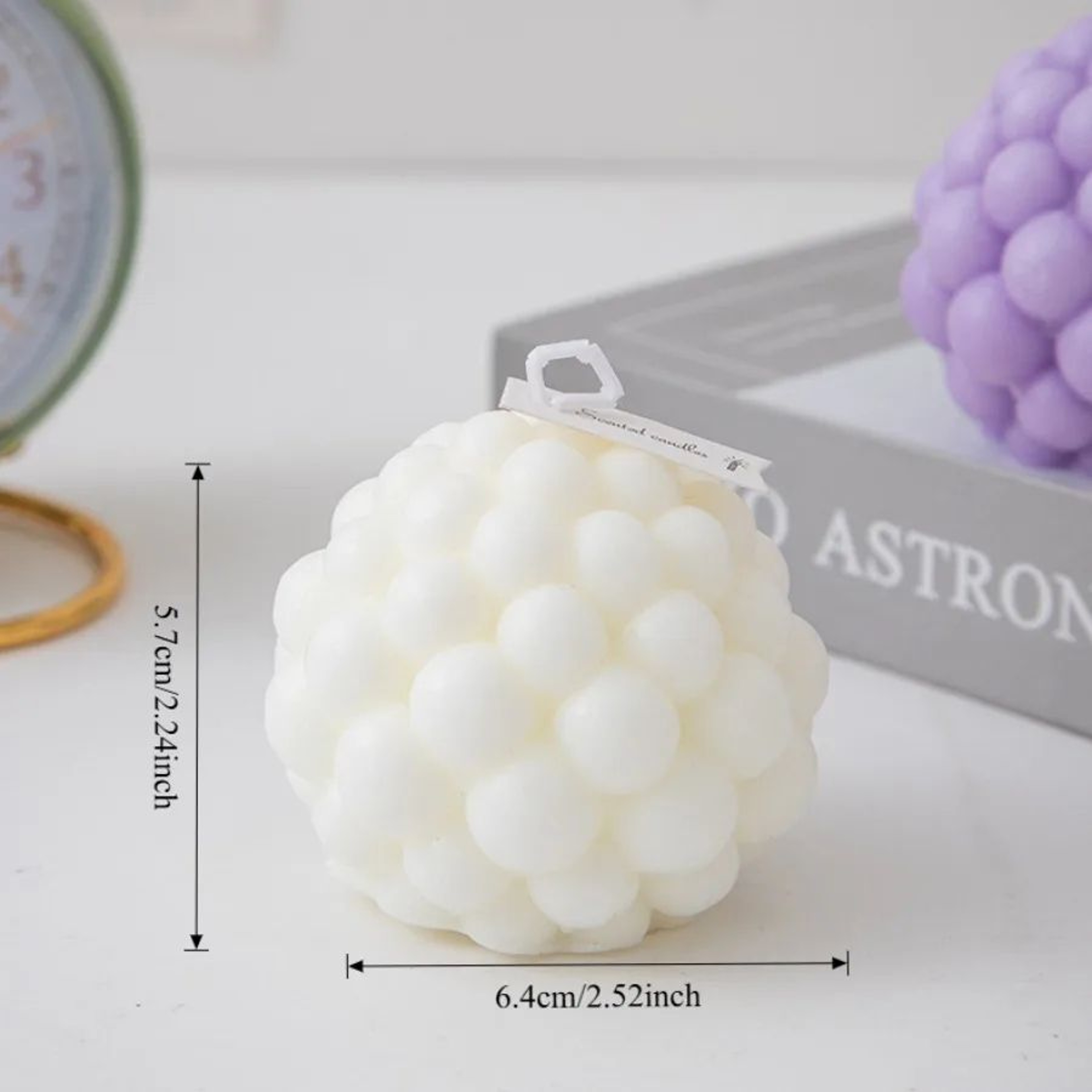 Nordic Bubble Cube Soy Wax Scented Candle  Aromatherapy Home Decor For Bedroom Table  Gifts 9