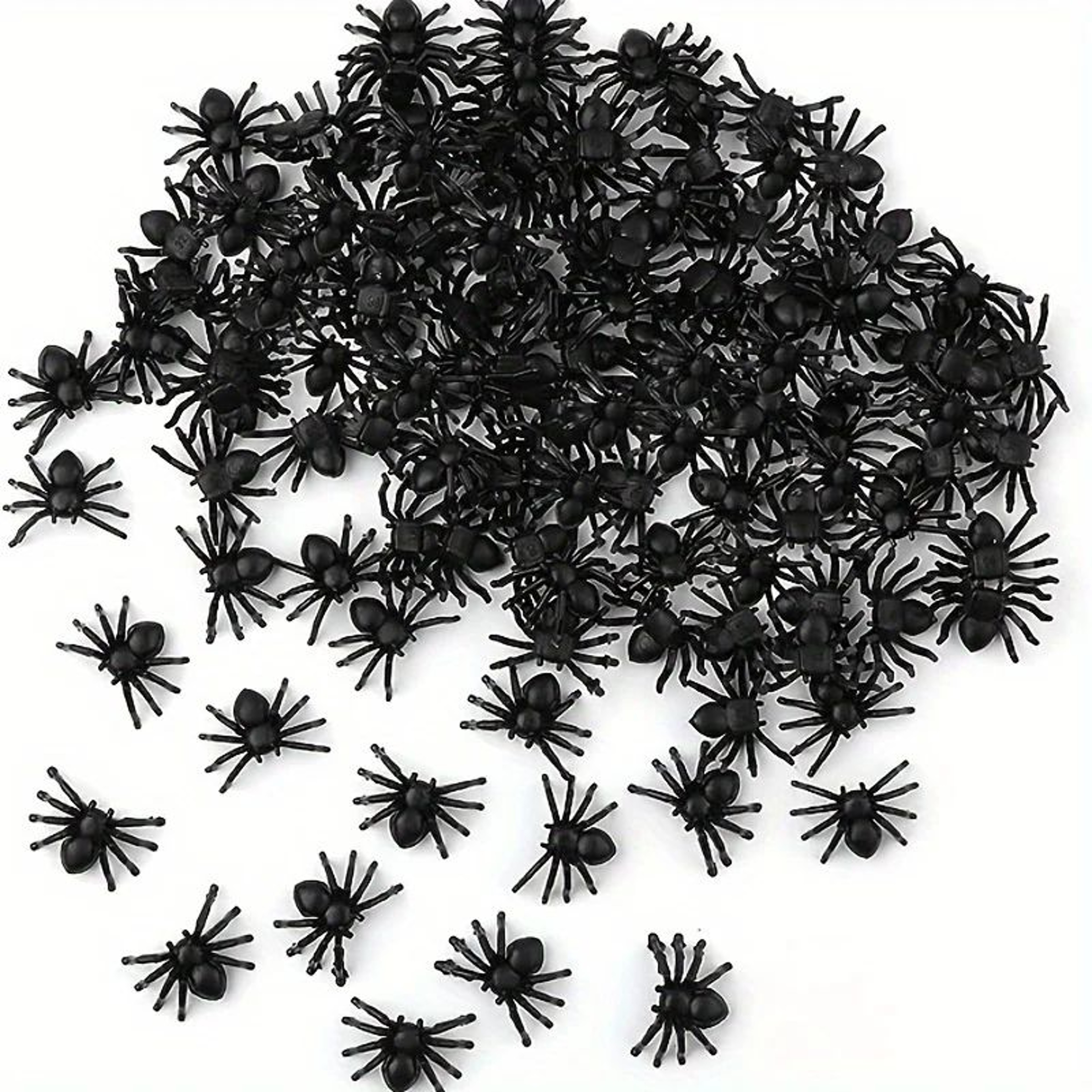 Realistic Plastic Mini Spider Decoration  Black Halloween Prank Prop  Haunted House Decor 0