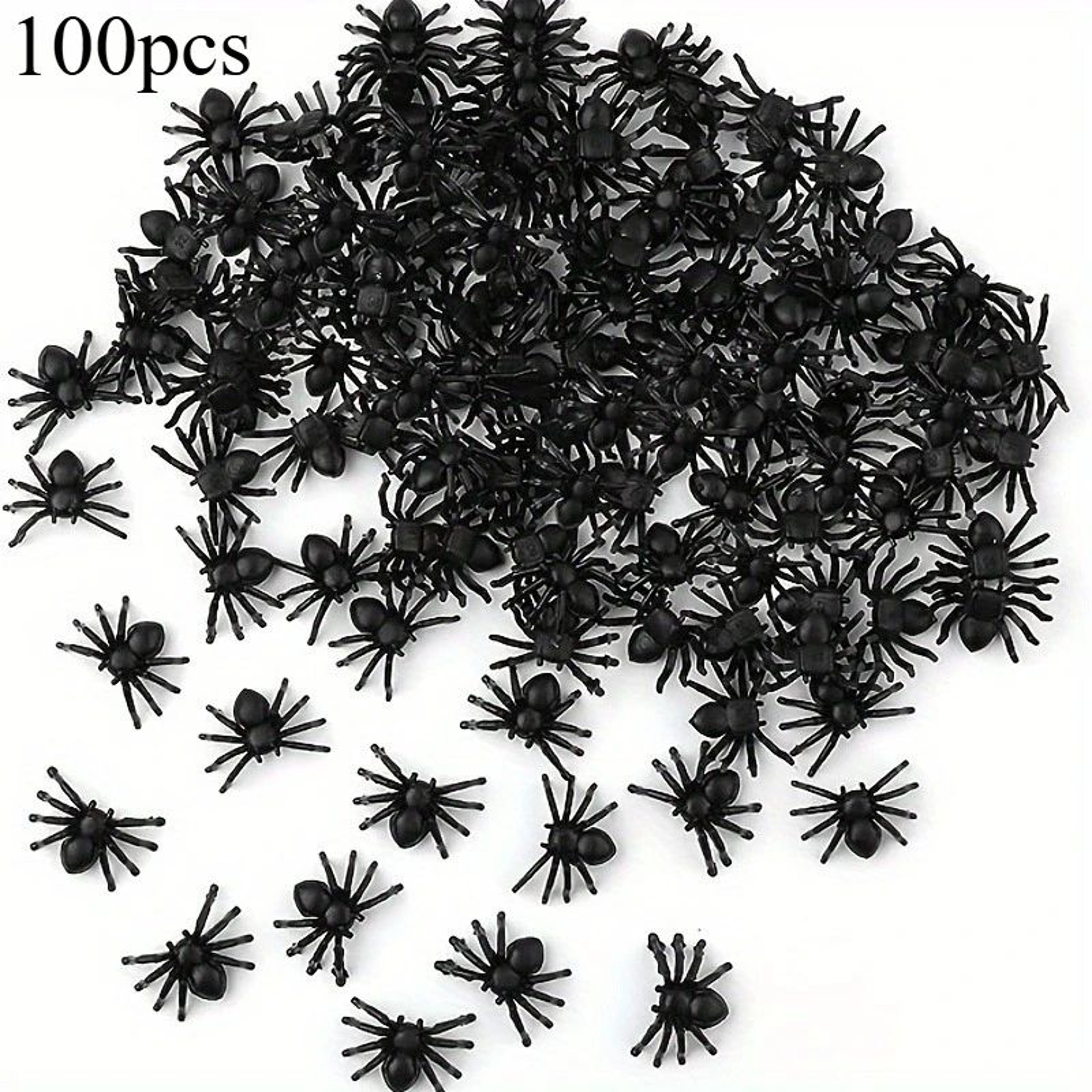 Realistic Plastic Mini Spider Decoration  Black Halloween Prank Prop  Haunted House Decor 7