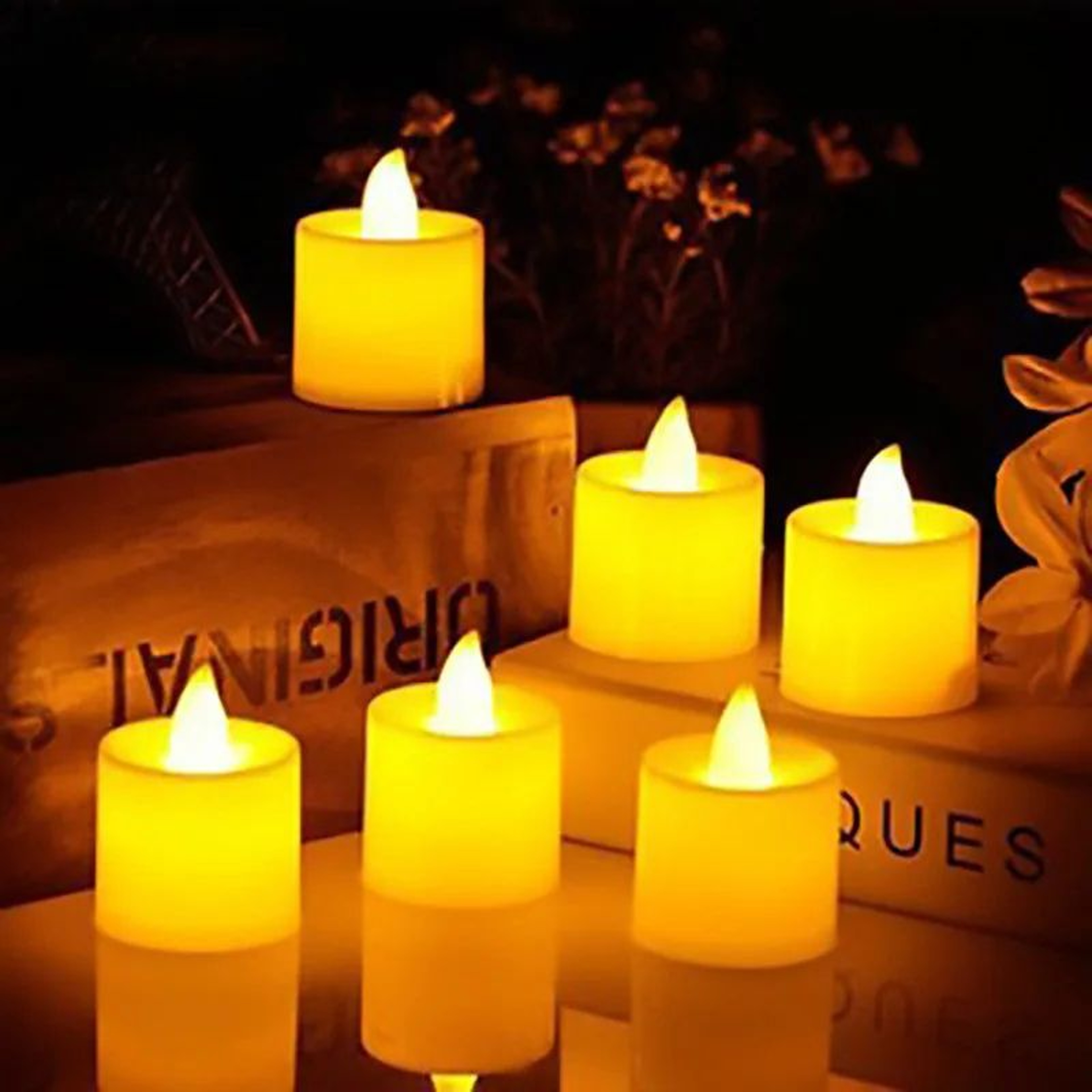 Flameless LED Tealight Candles  Battery Powered Warm White Lights For Wedding Party  Home Decor 3