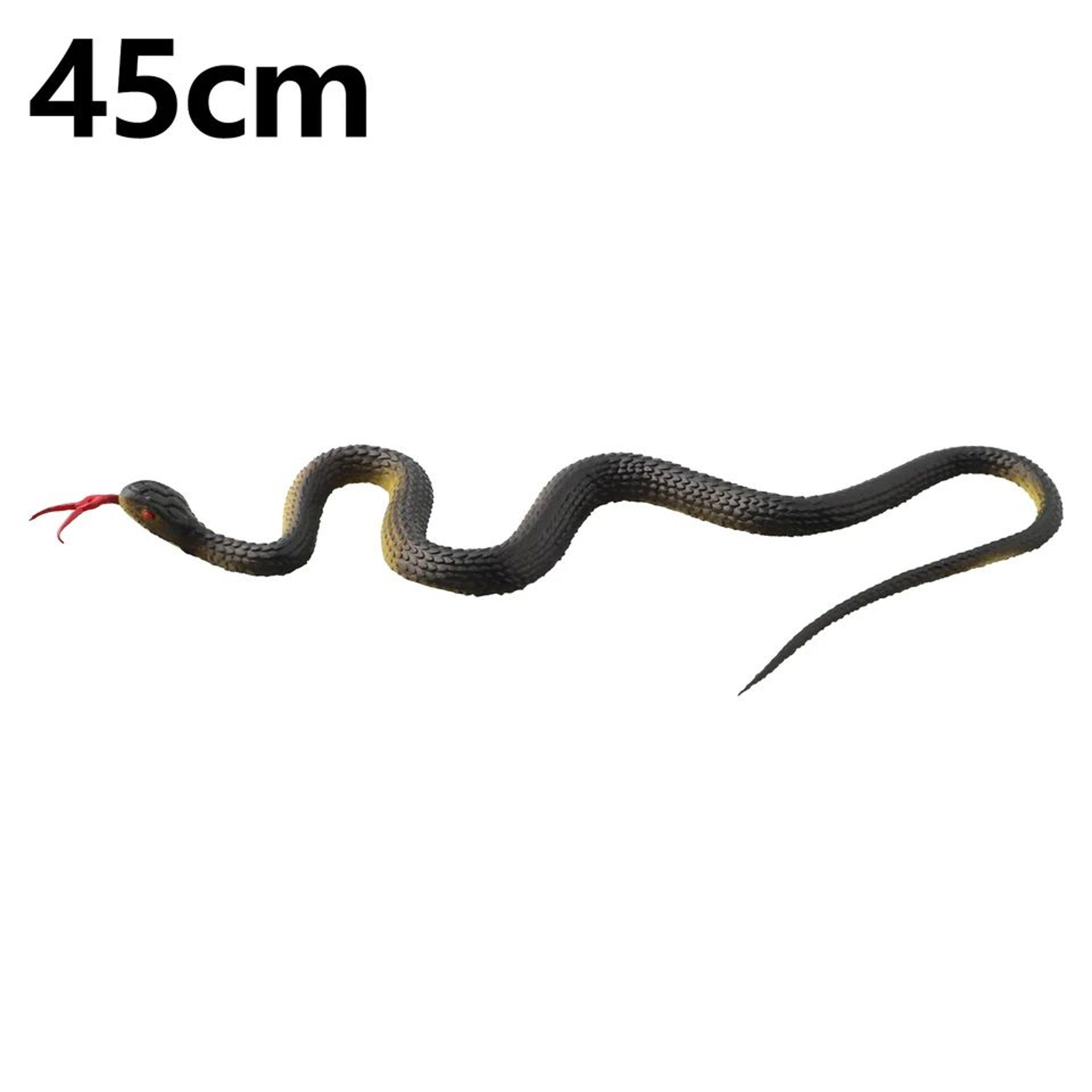 45 Cm Realistic Rubber Toy Snake  Fake Anaconda Prank Toy Halloween Decoration  Bird Deterrent Prop 5