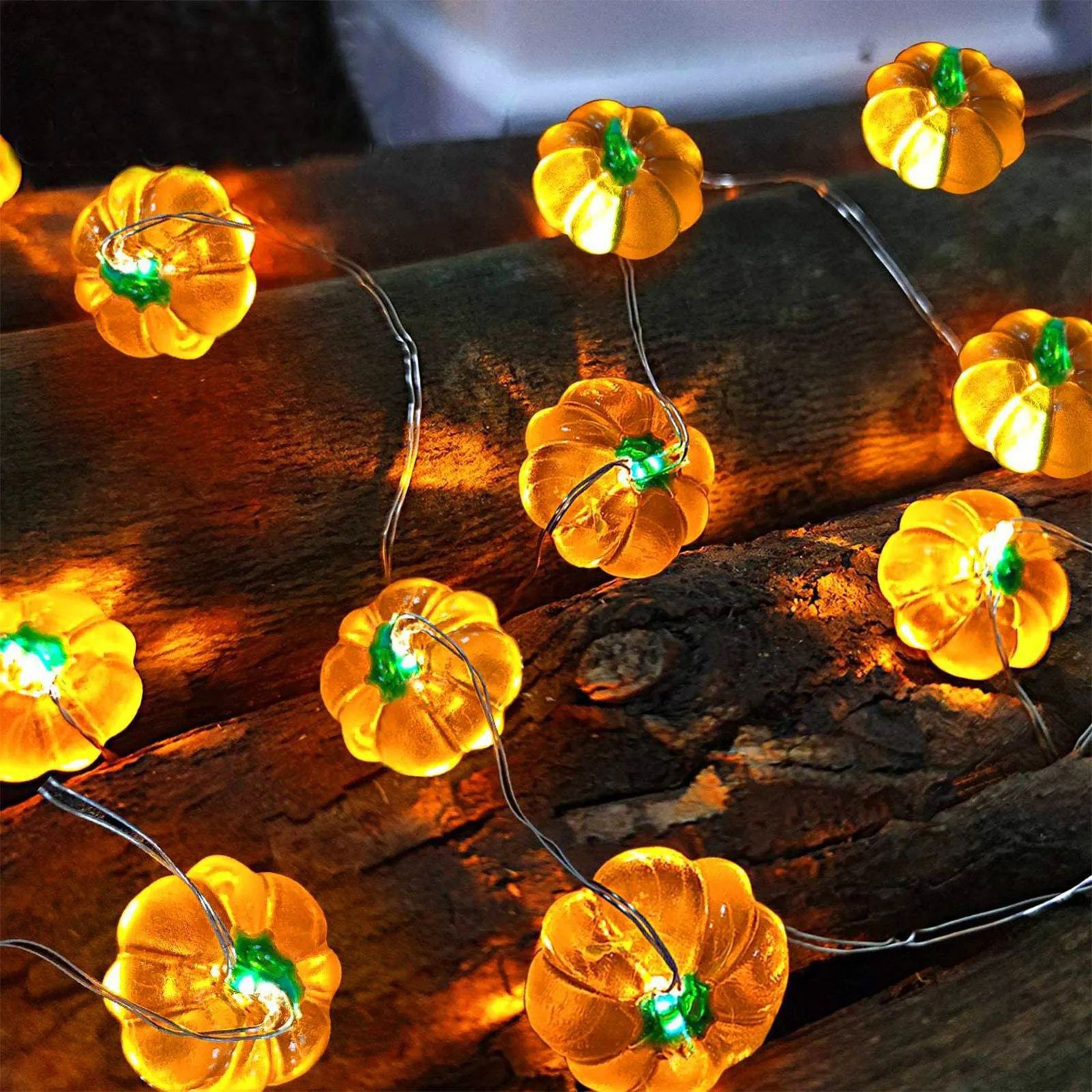 Halloween Pumpkin Eyeball LED String Lights  USB Decorative Fairy Lights For Party Home  Bar Decor 0