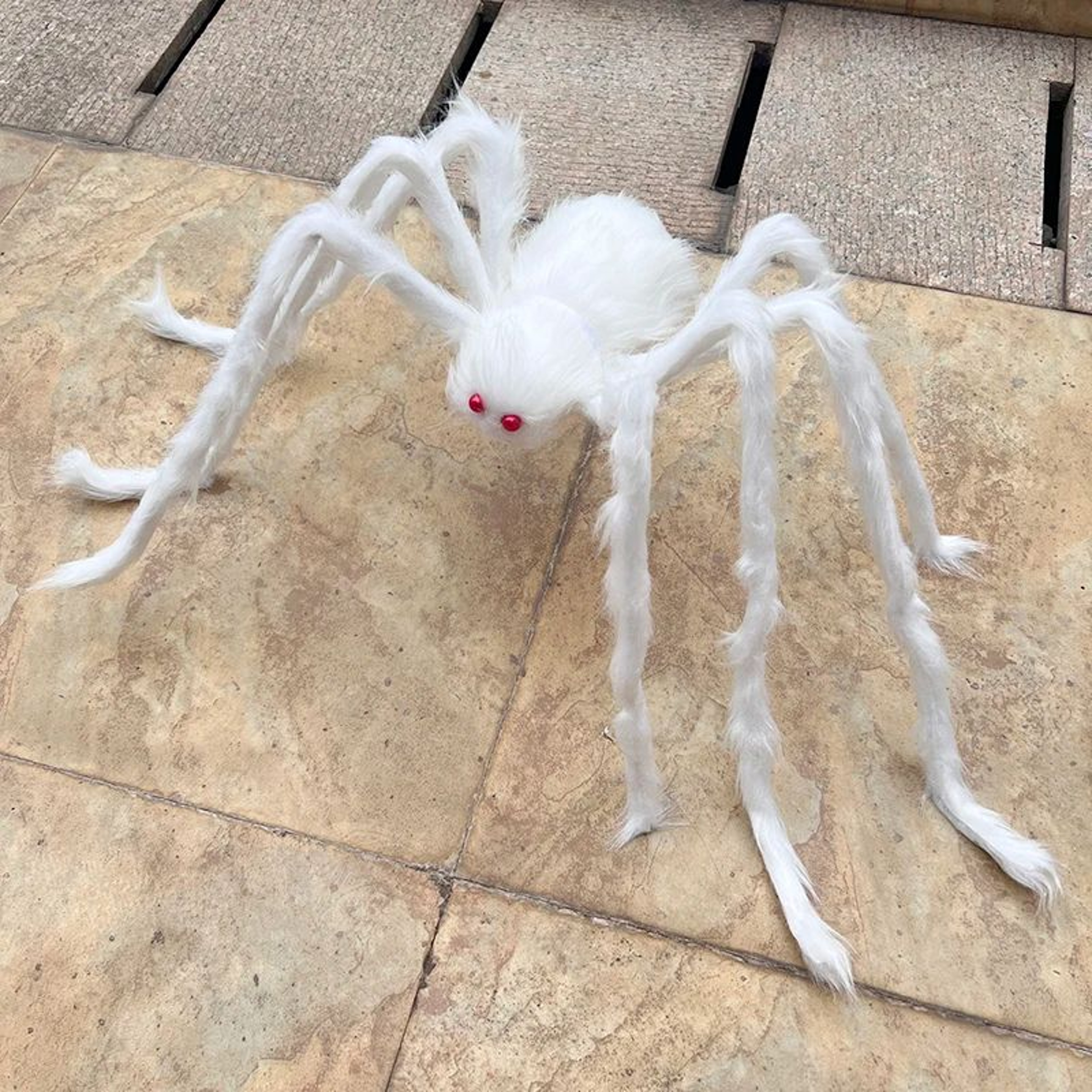 Halloween Giant Black Plush Spider Decoration  Scary Haunted House Home  Outdoor Party Prop 2