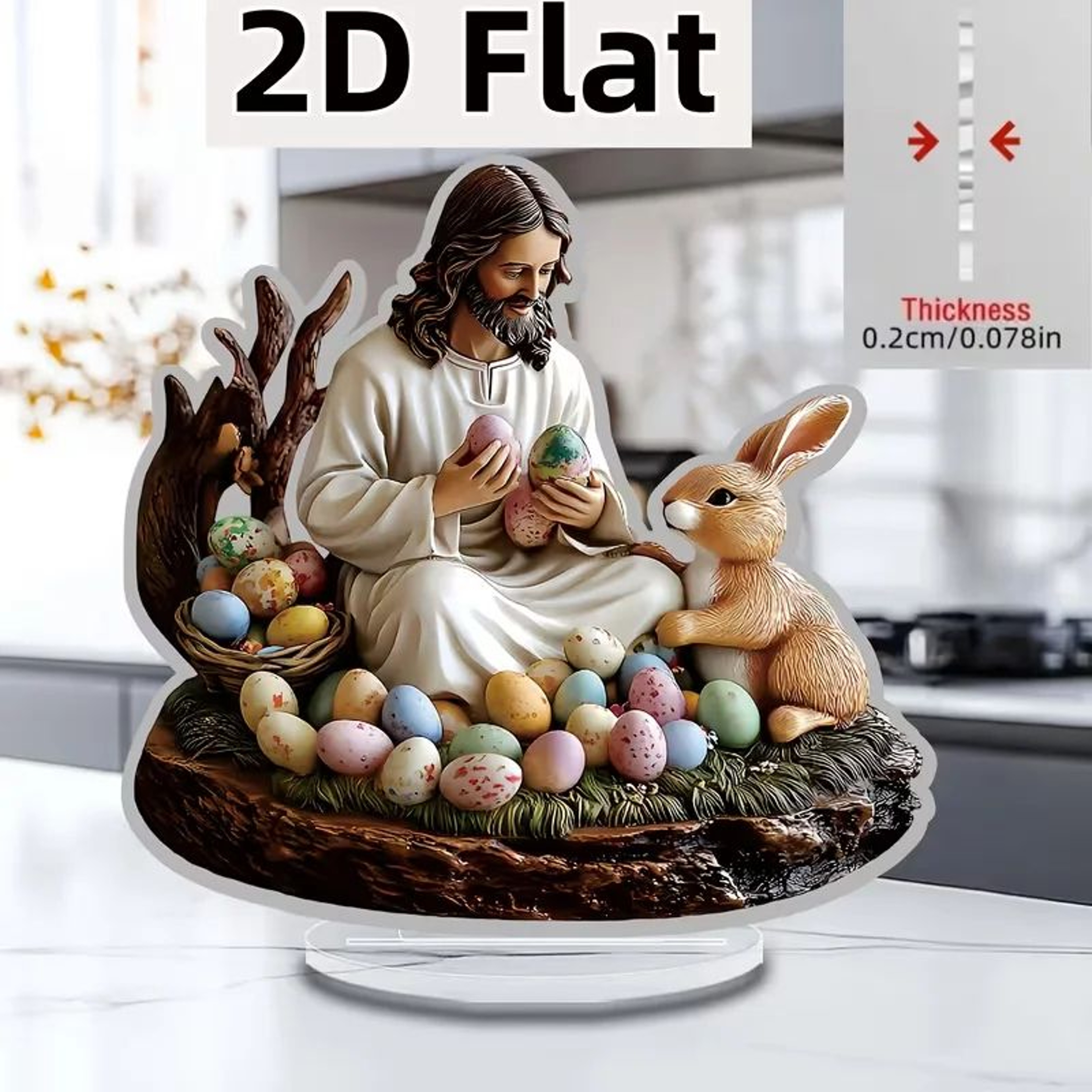Religious Nativity Scene Figurine  Jesus Scene Plastic Statue For Home Desktop  Holiday Decoration 8