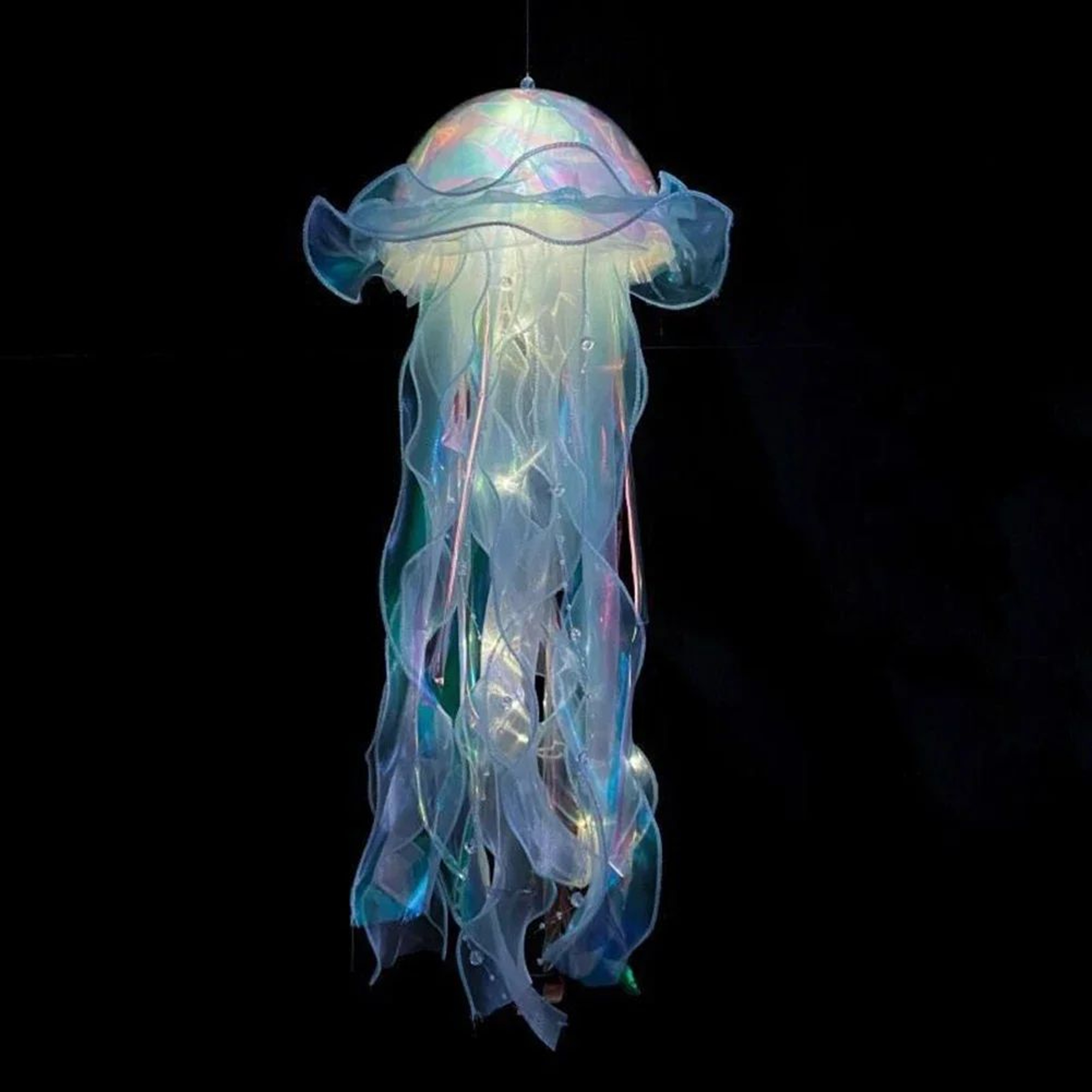 DIY LED Jellyfish Lantern  Under The Sea Night Light For Mermaid Parties Bedroom  Home Decor 8