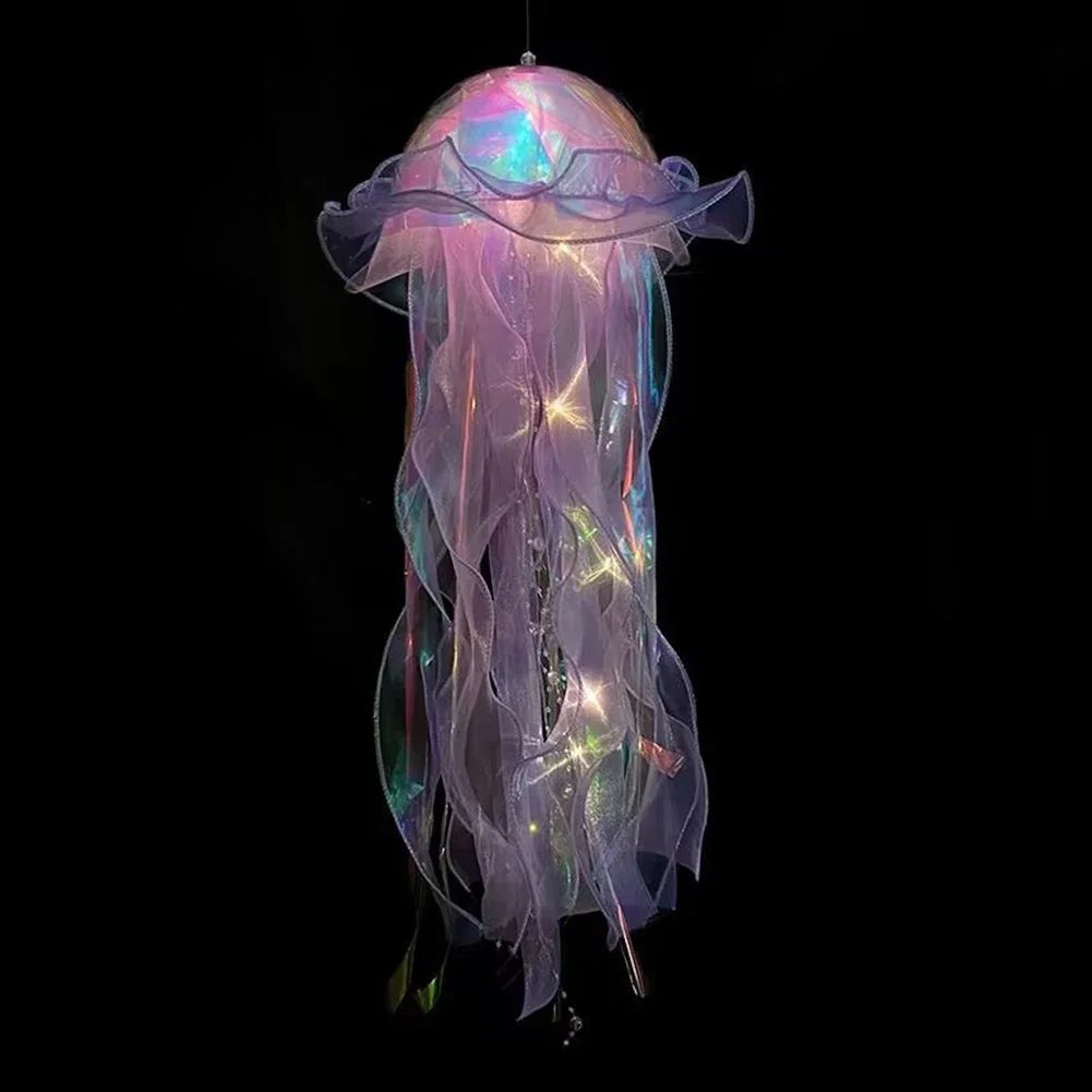 DIY LED Jellyfish Lantern  Under The Sea Night Light For Mermaid Parties Bedroom  Home Decor 6