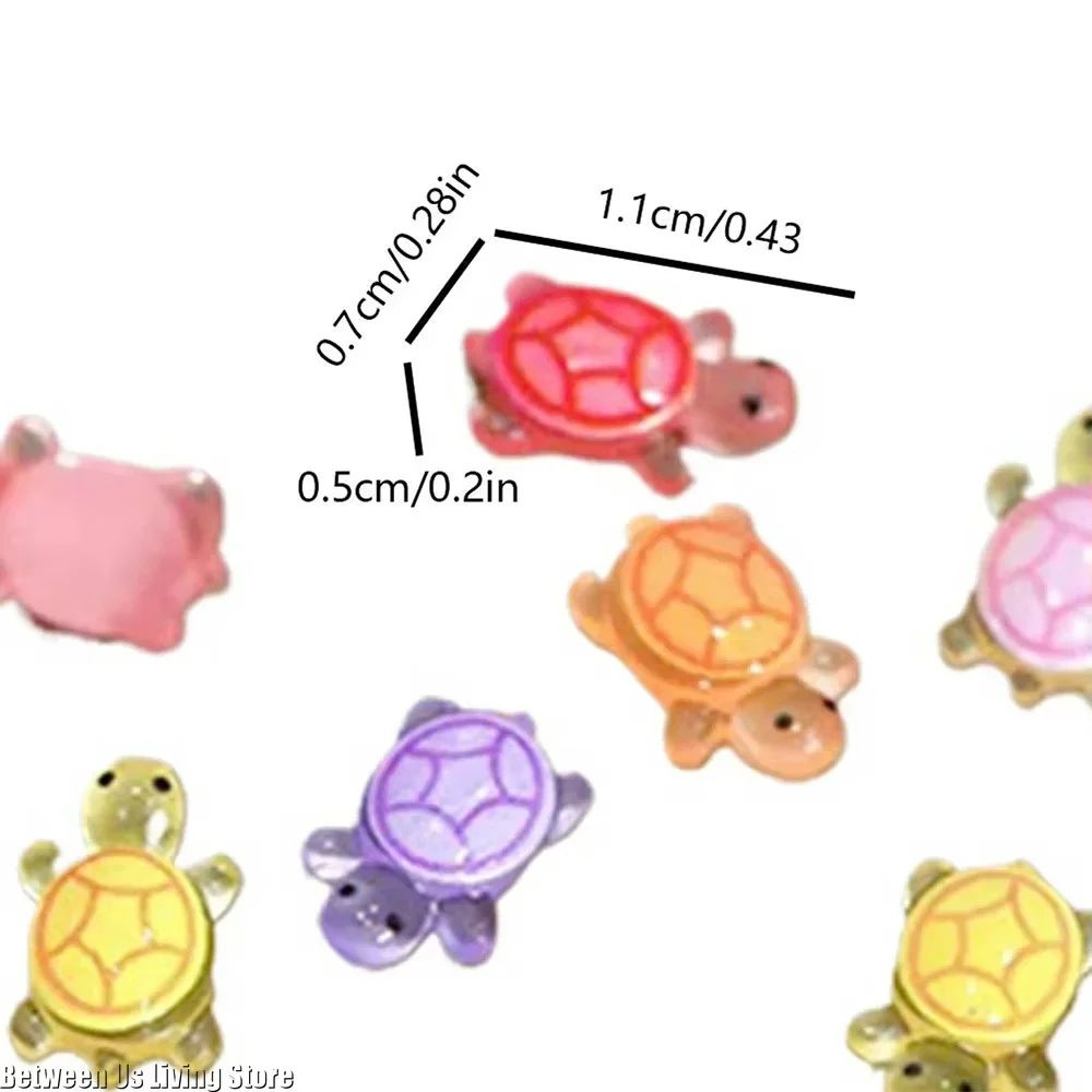 100pcs GlowintheDark Mini Resin Turtle Figurines  Micro Landscape Fairy Garden  DIY Craft Decoratio 4