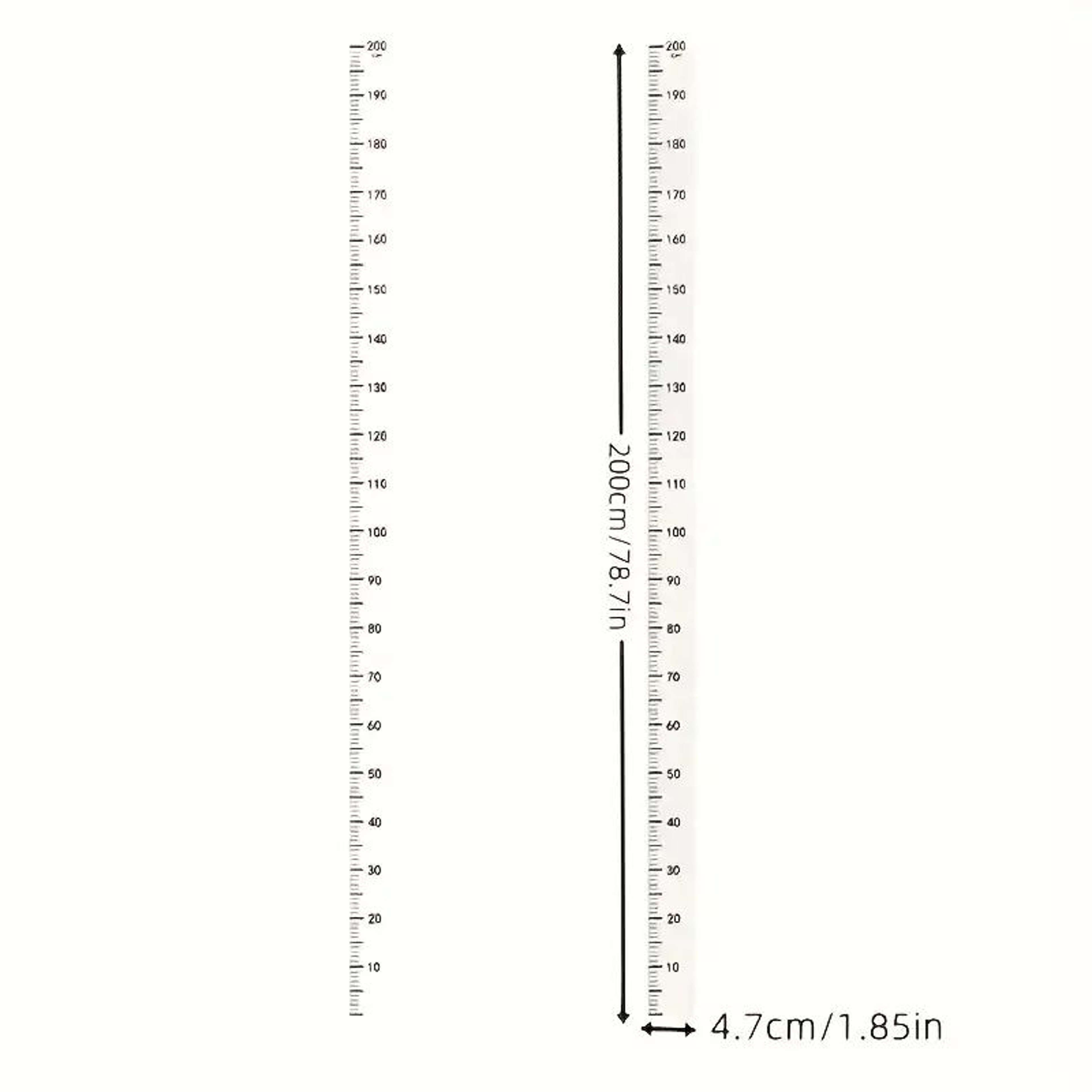 787 In Kids Wall Height Growth Chart  PVC Height Measurement Ruler Writable  Removable Room Wall De 2