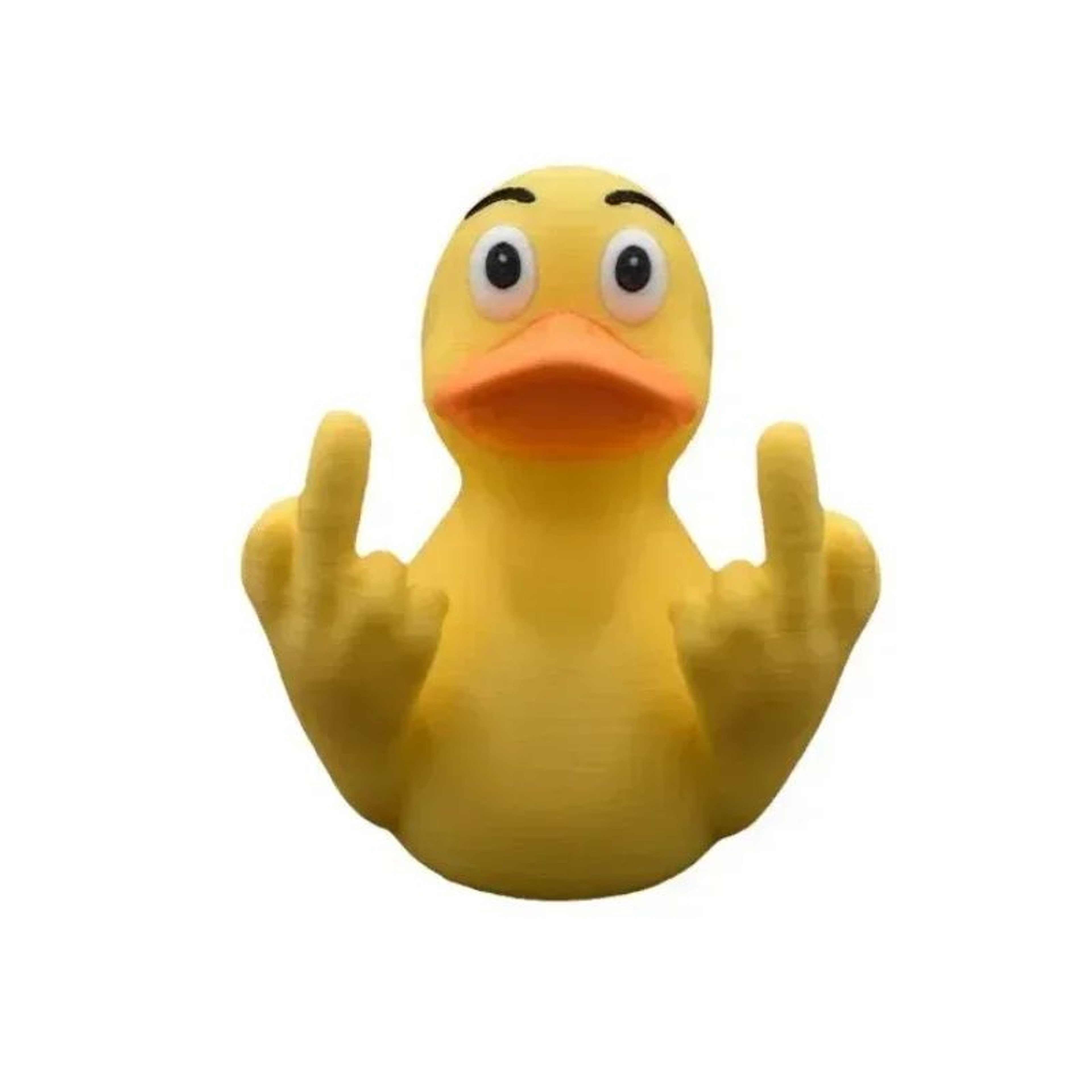 Funny Middle Finger Duck Ornament  Cute ResinStyle Desk Garden  Home Decor Statue 0
