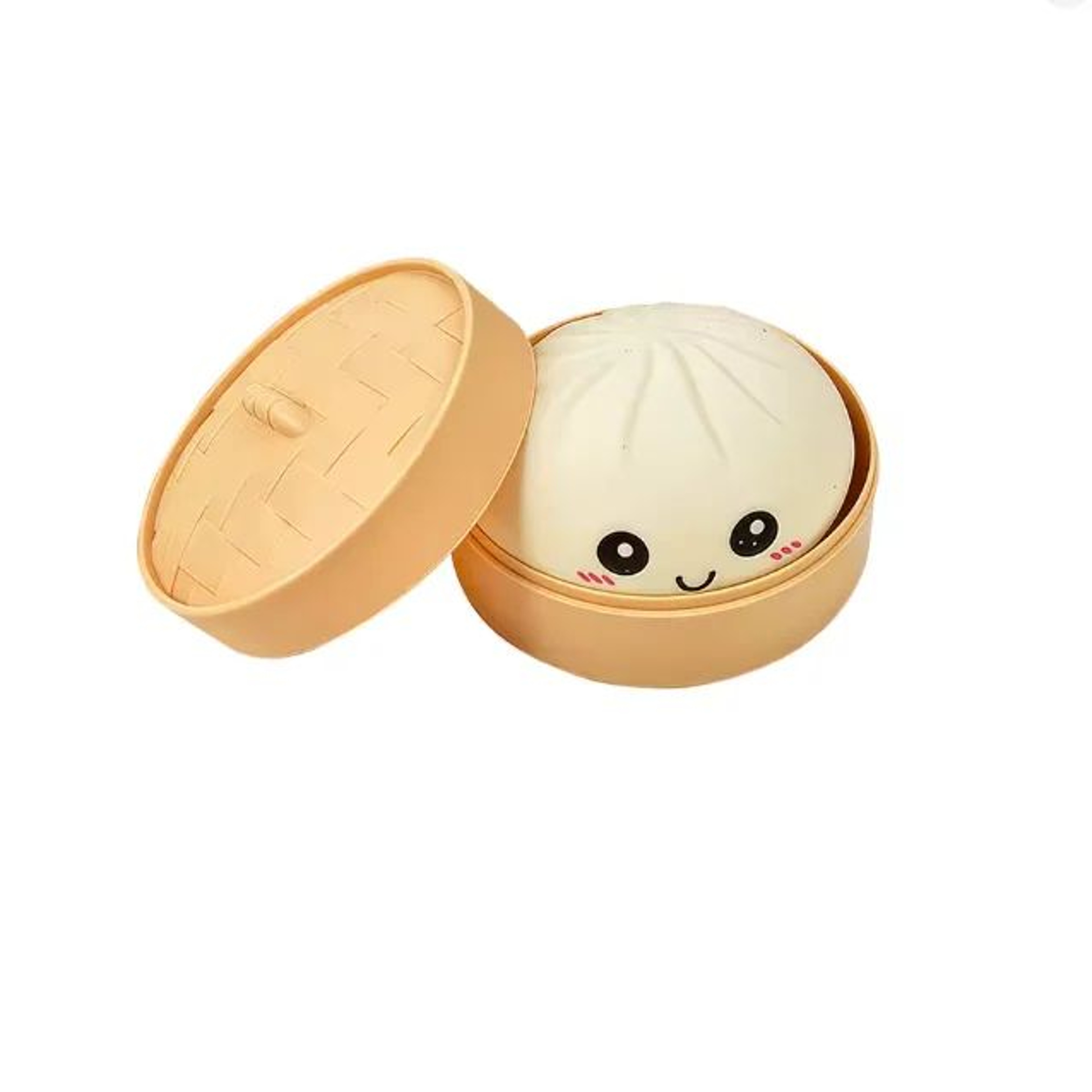 Glitter Dumpling Squishy Toy With Bamboo Steamer  Slow Rising Stress Relief Squeeze Ball  Sensory F 9