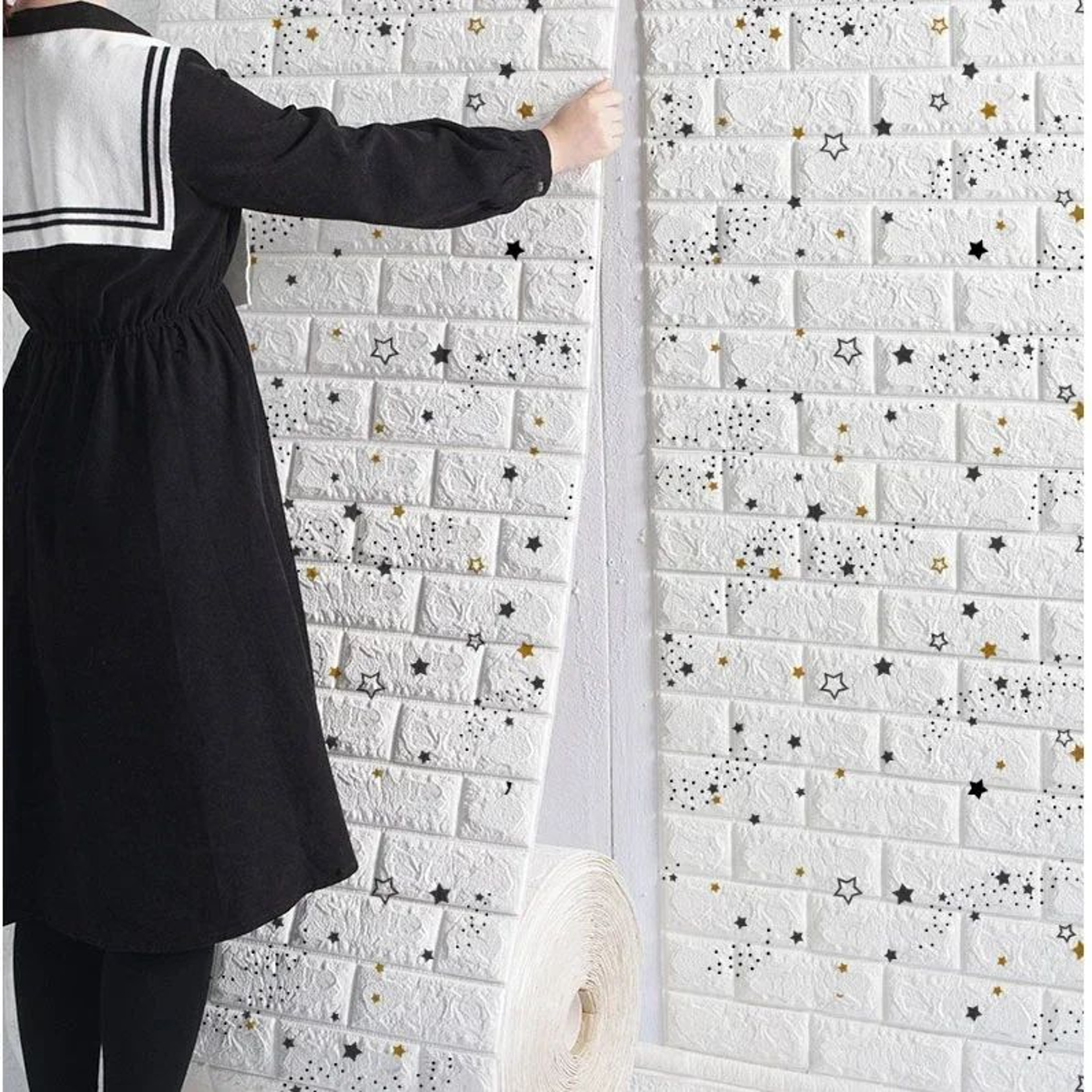 3D SelfAdhesive Foam Brick Wallpaper  Waterproof Peel  Stick Wall Sticker For Living Room  Bedroom 22