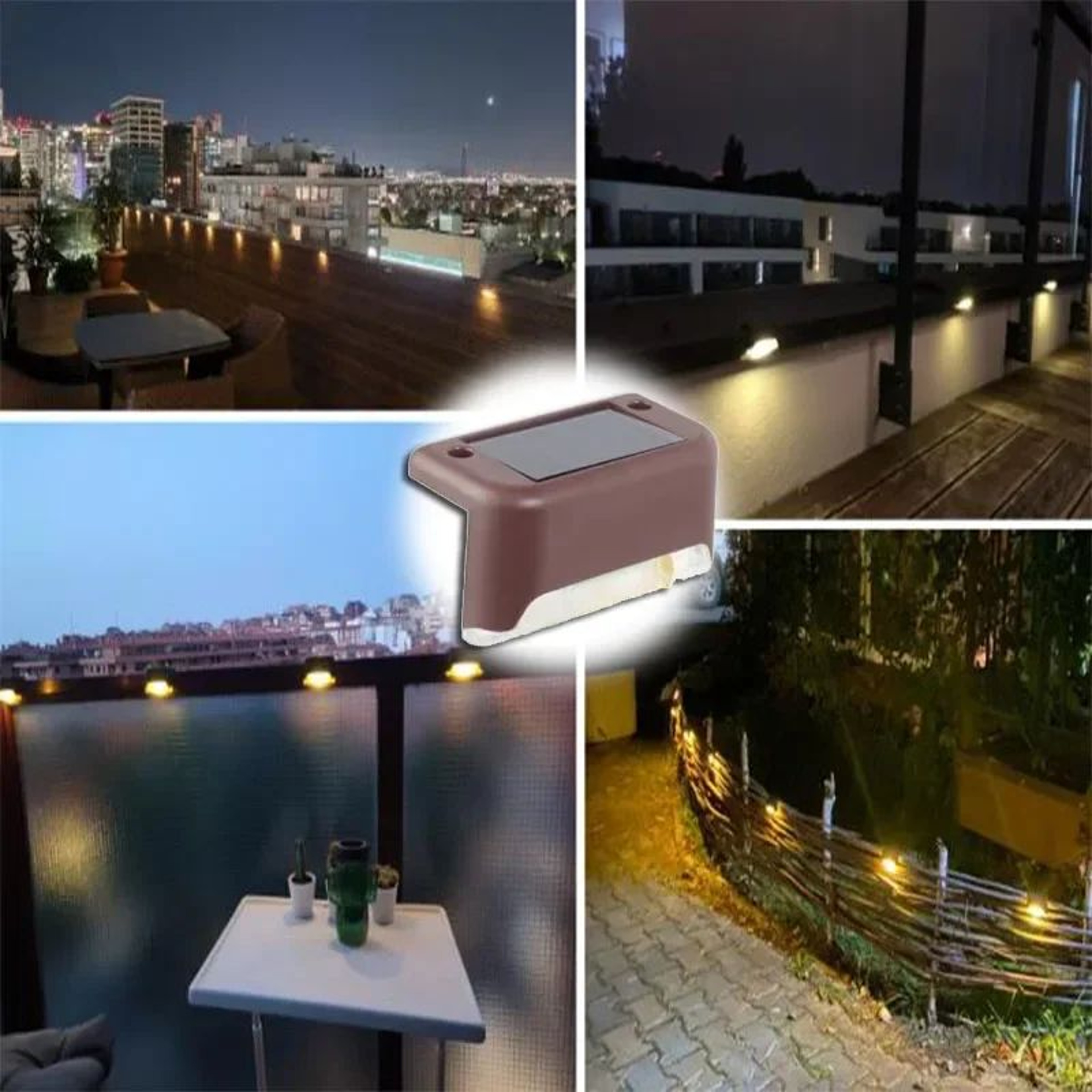 LED Solar Stair Light Waterproof Outdoor Step Lamp For Patio Garden Deck Fence  Walkway 9