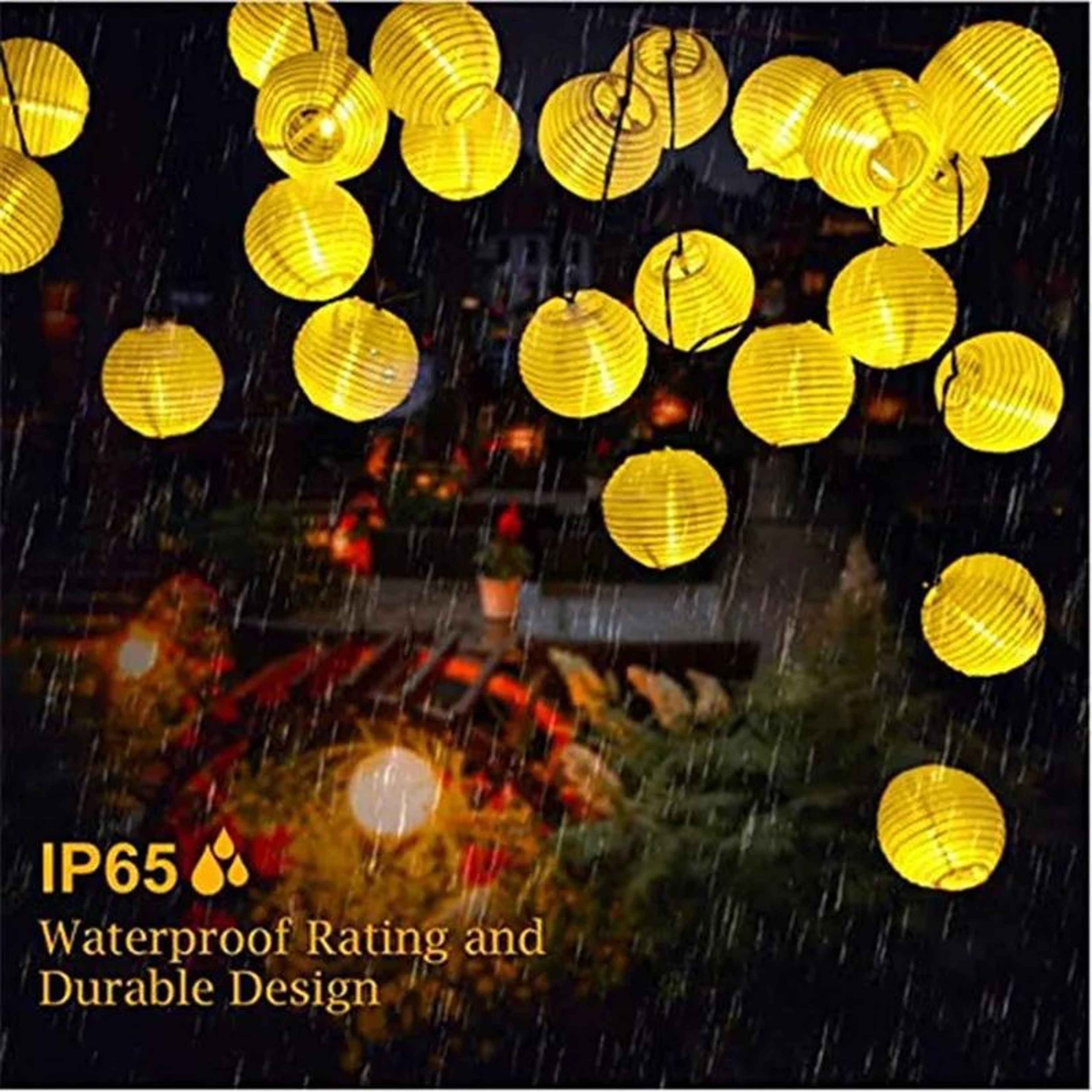 Solar LED Lantern String Lights  Waterproof Fairy Lights For Garden Patio Christmas  Party Decor 3