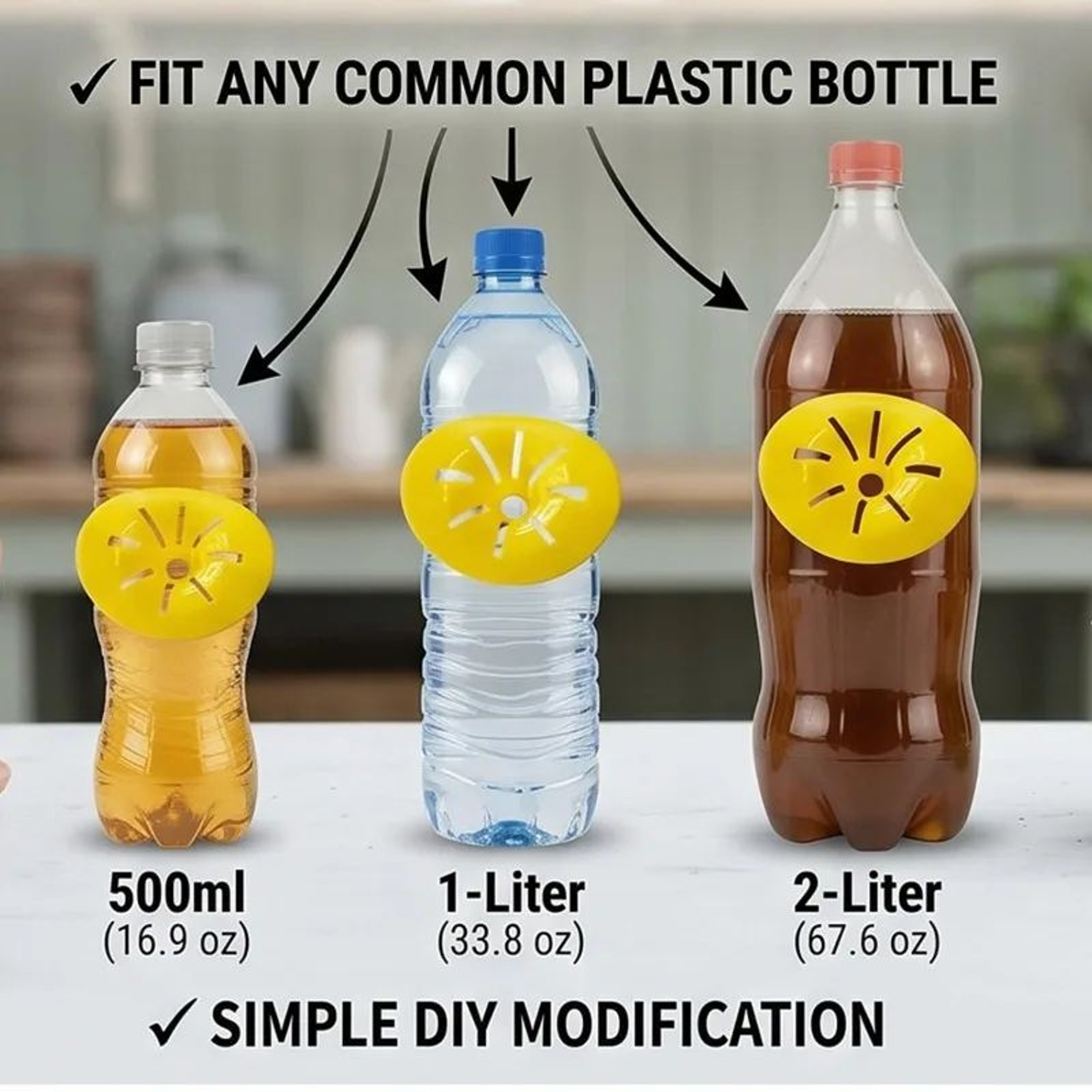 Reusable Bottle Wasp Trap Funnel  Plastic Insect Catcher For Wasps Hornets Yellow Jackets  Fruit Fl 4