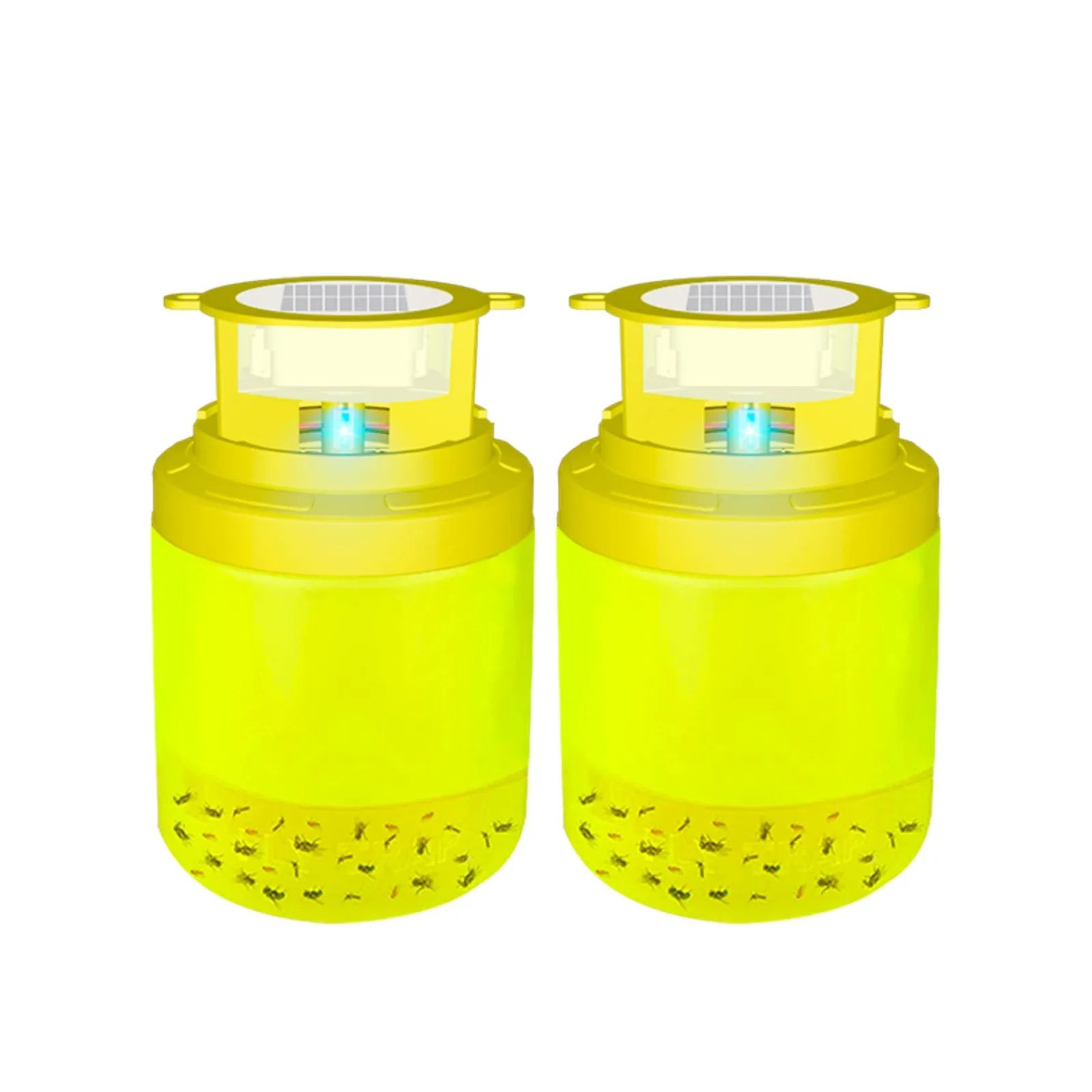 Solar Powered LED Fly Trap  Waterproof Outdoor Hanging Insect Trap For Gardens Farms  Camping 2