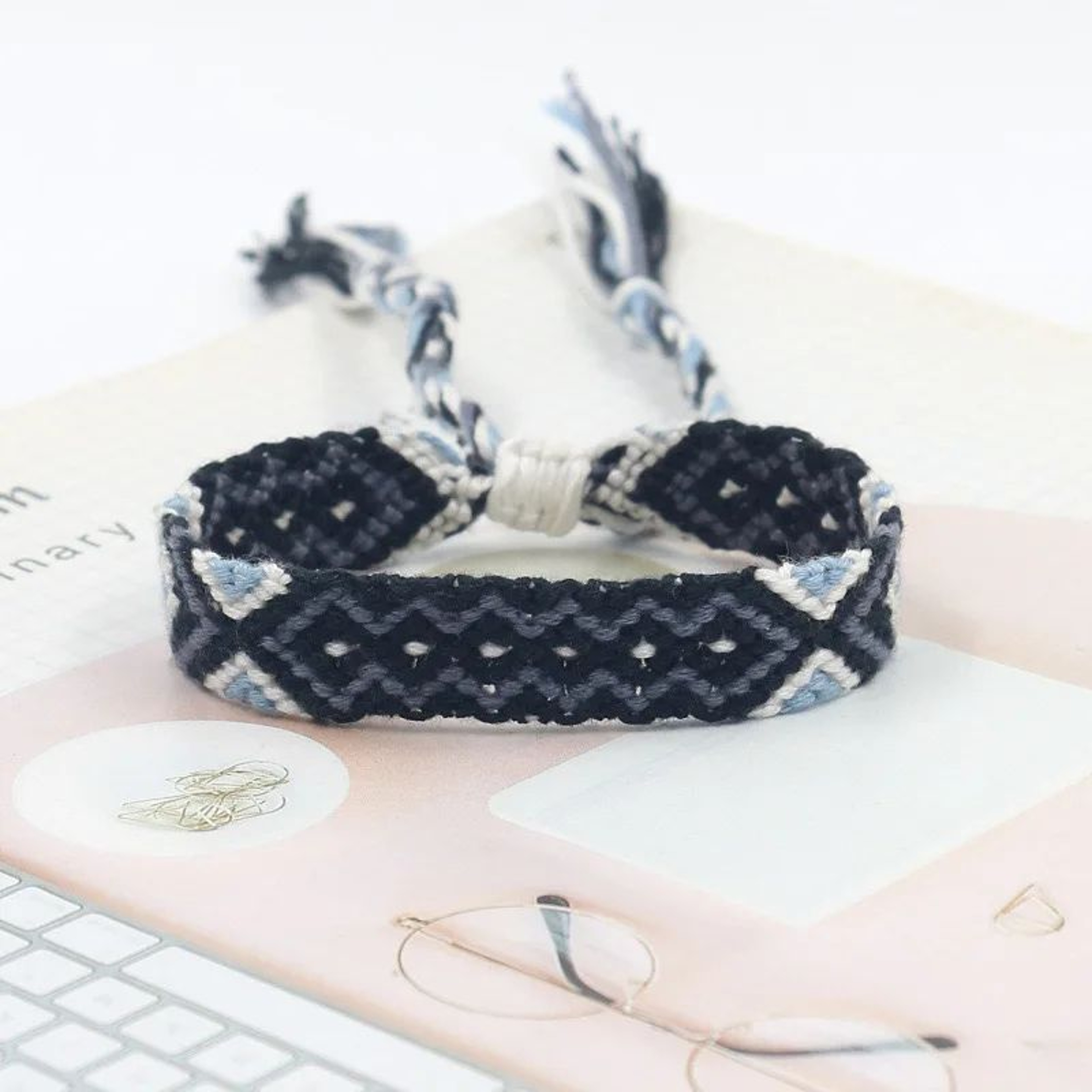 Bohemian Handmade Rainbow Braided Cotton Bracelet  Adjustable Friendship Wristband For Women Lucky  16