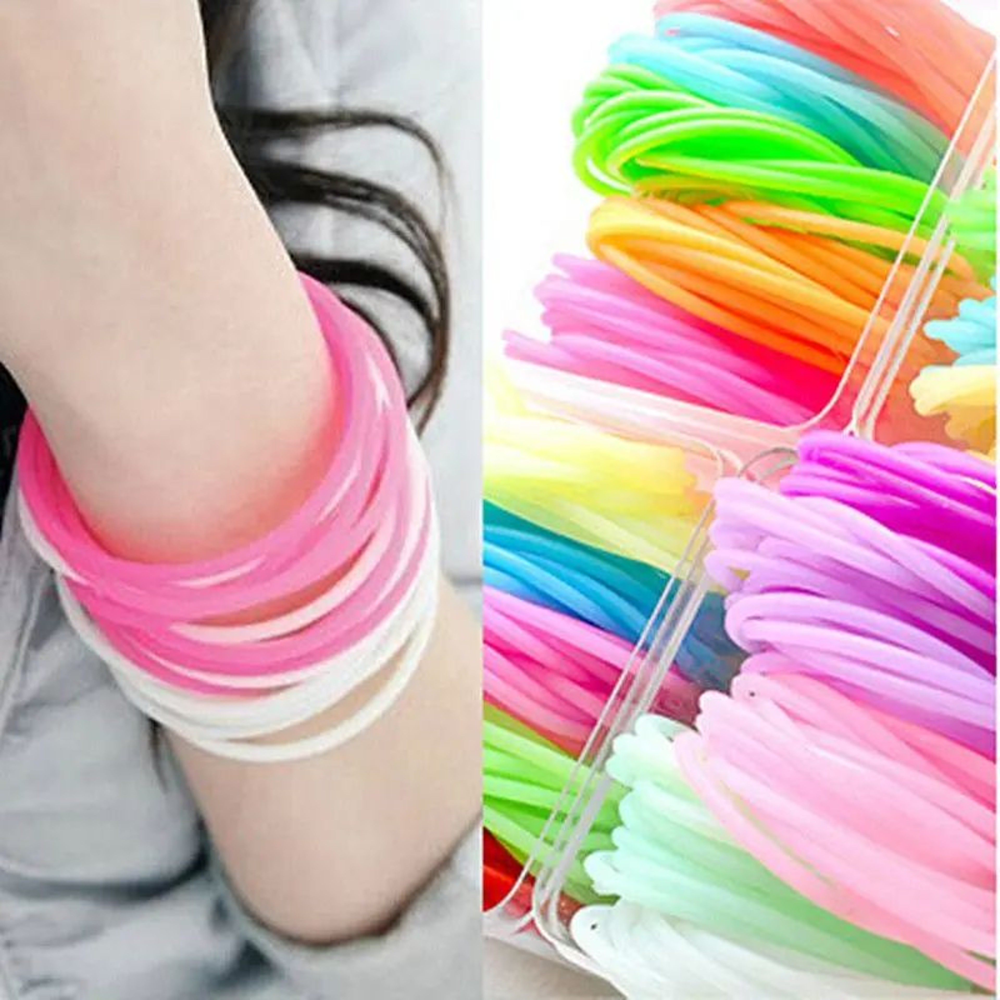 Adult Neon Silicone Wristband Bracelet  GlowintheDark Rubber Bangle For Sports Parties  Everyday We 0