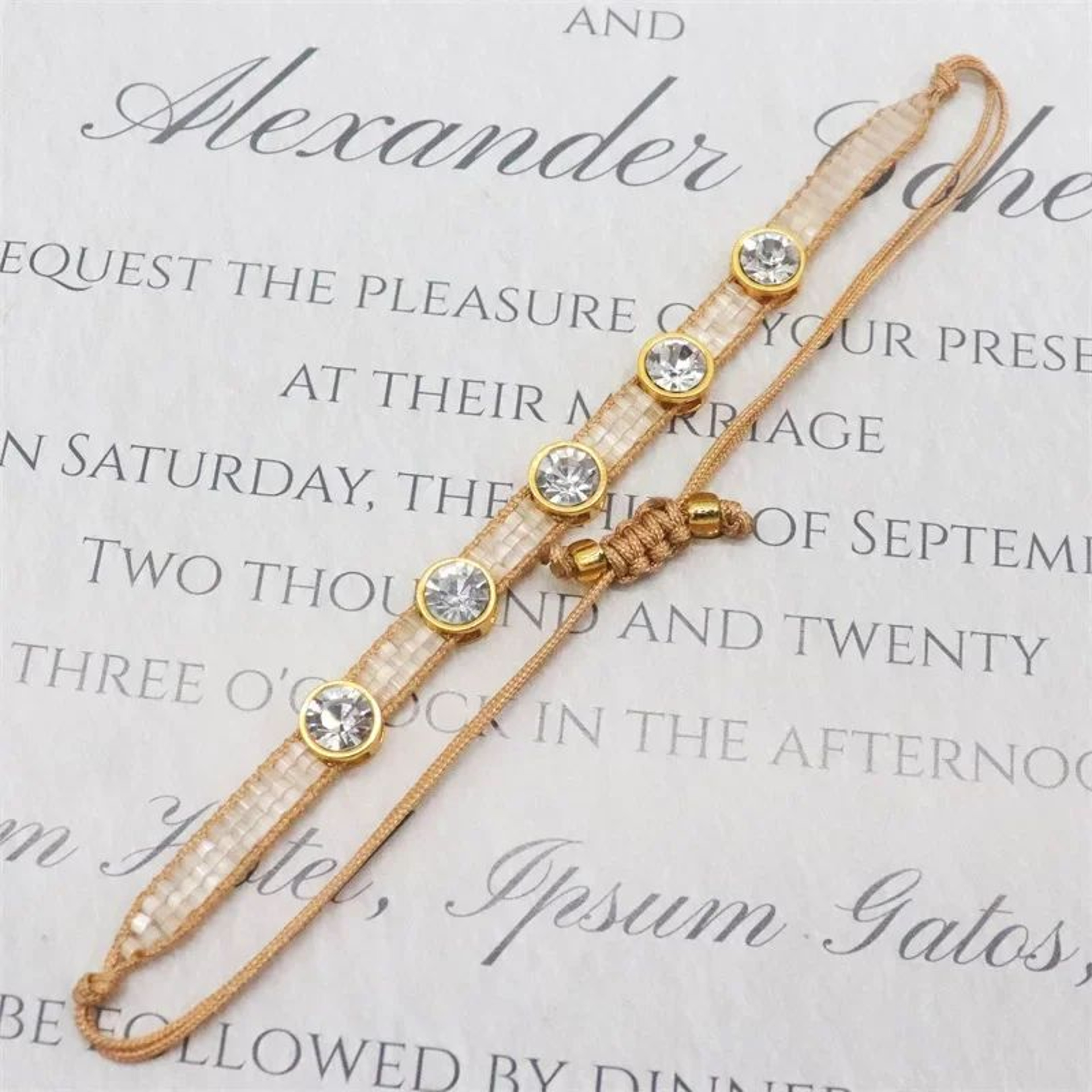 ALIYA Miyuki Beaded Bracelet  Boho Rhinestone Stretch Bracelet For Women Handmade Fashion Jewelry G 9