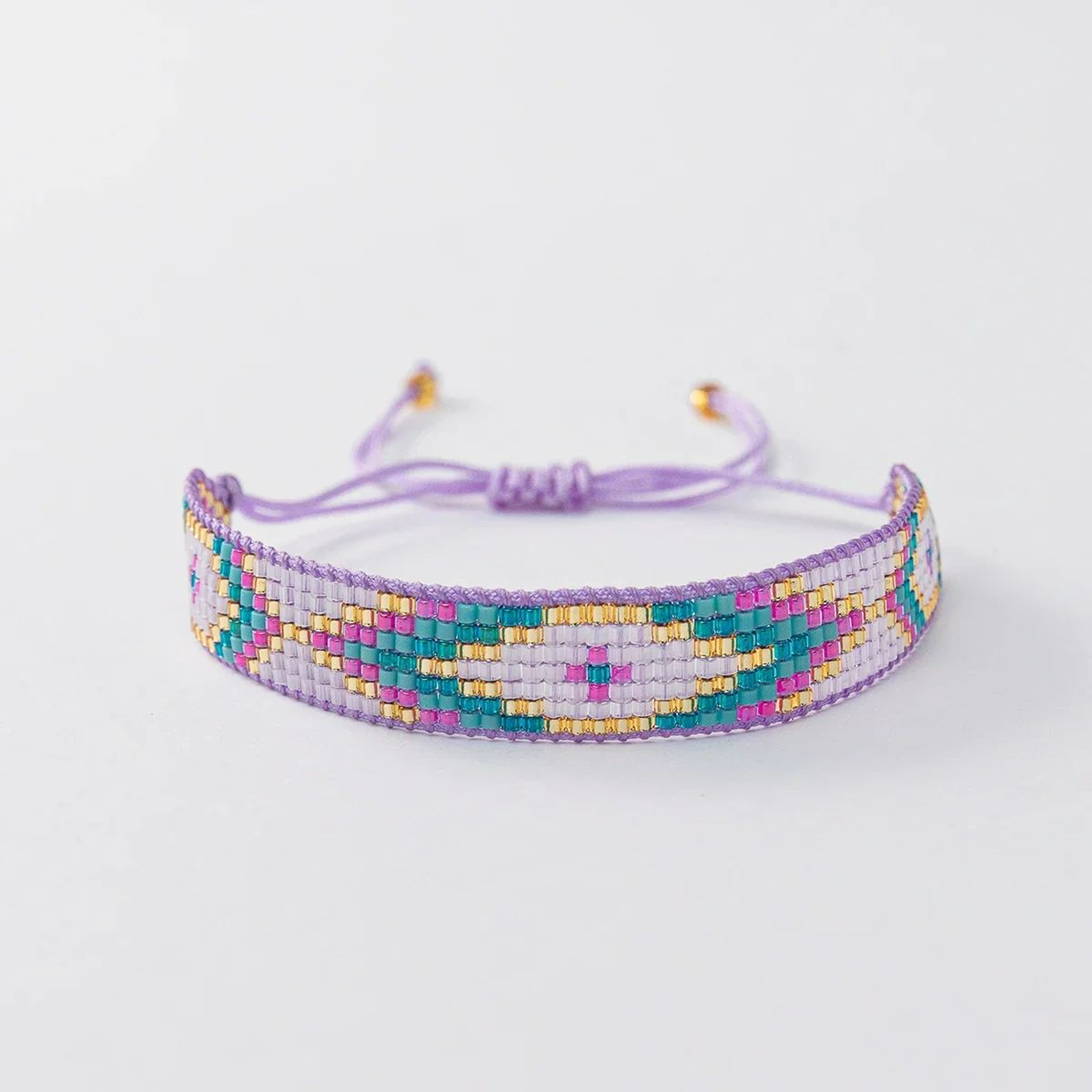 ALIYA Miyuki Seed Bead Bracelet  Adjustable Handmade Rope Chain Charm Bracelet For Women  Girls 9