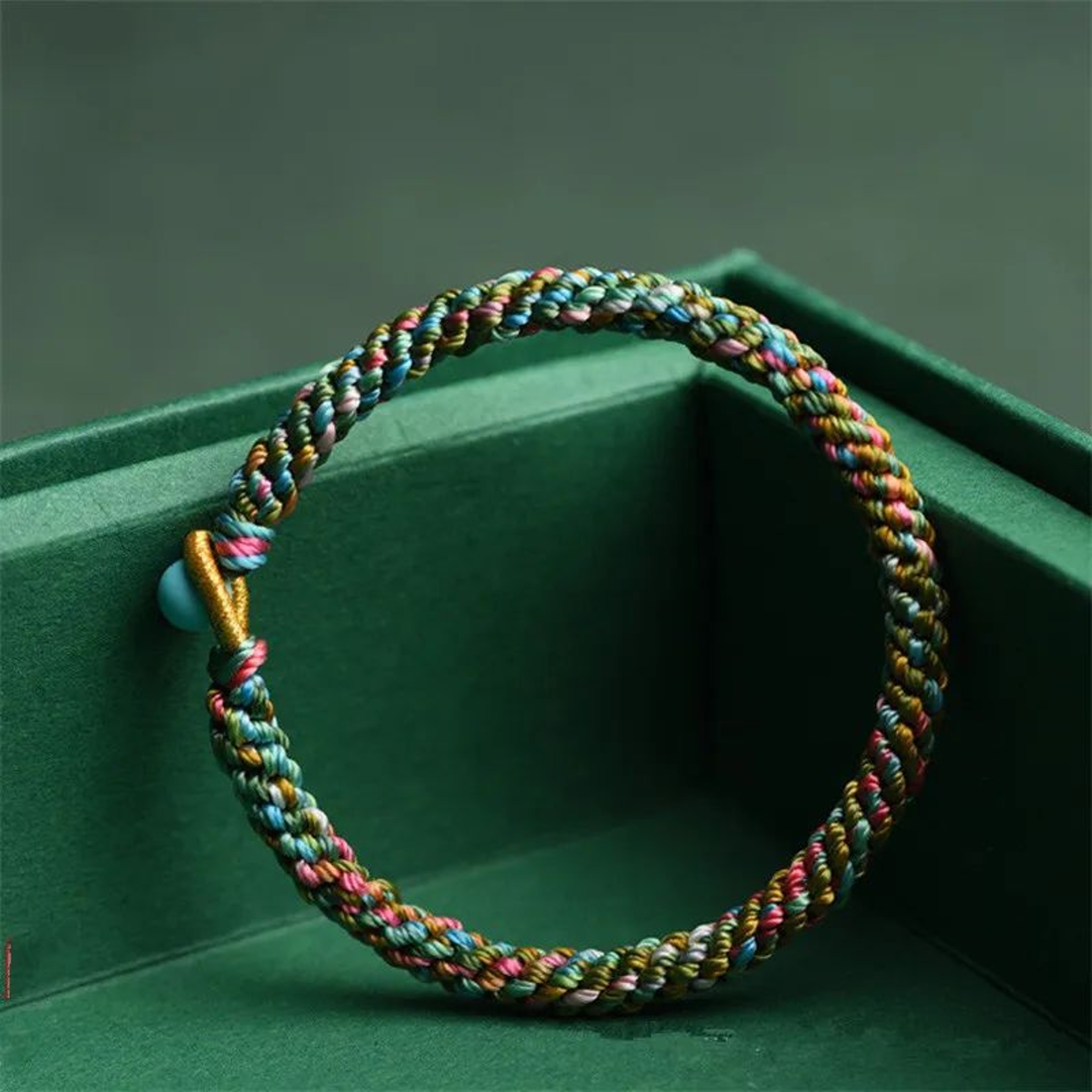 ALIYA Miyuki Seed Beaded Bracelet  Adjustable Handmade Rope Chain Charm Bracelet For Women  Girls 6