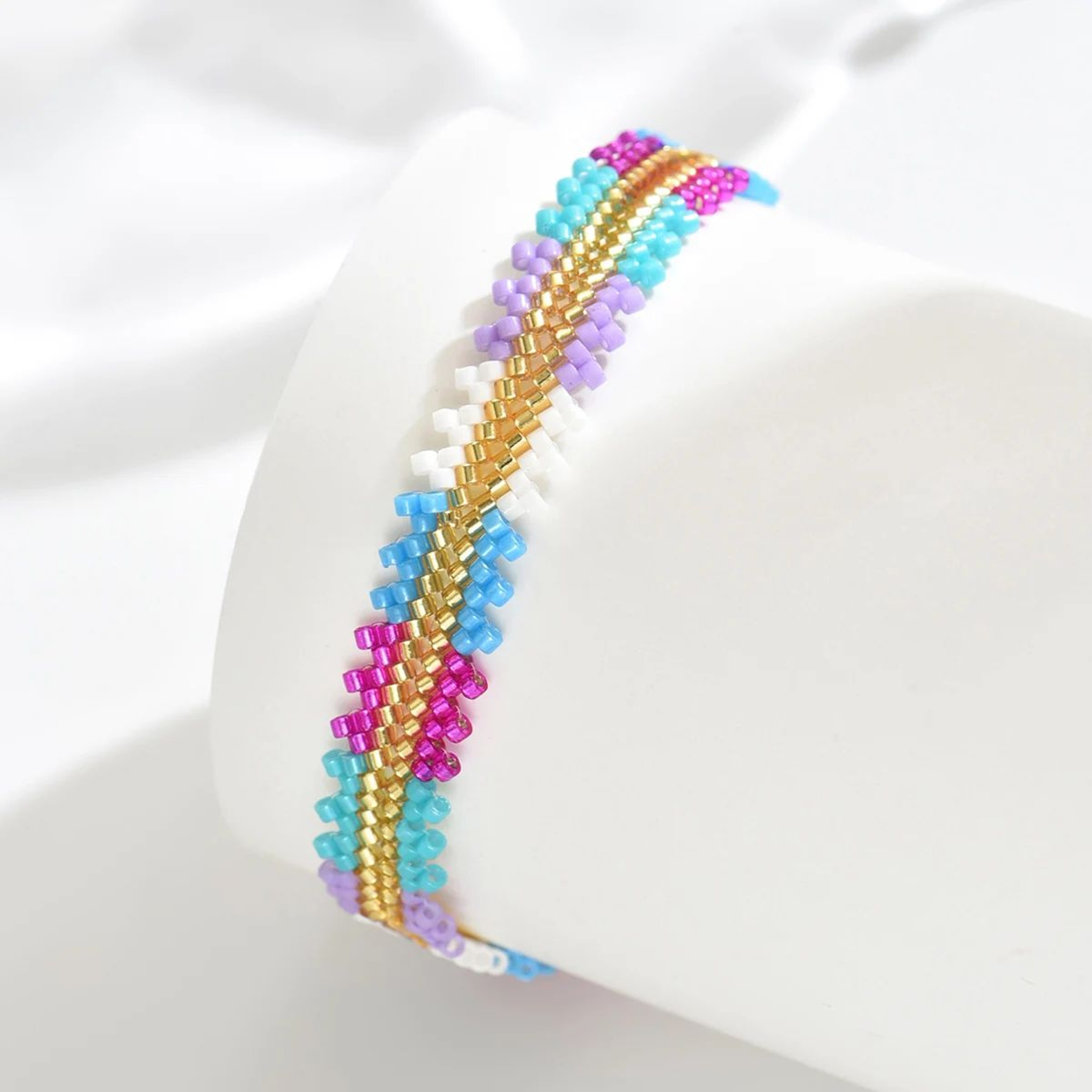 ZHONGVI Bohemian Braided Chain Bracelet  Stainless Steel Minimalist Bangle For Women Adjustable Eve 4
