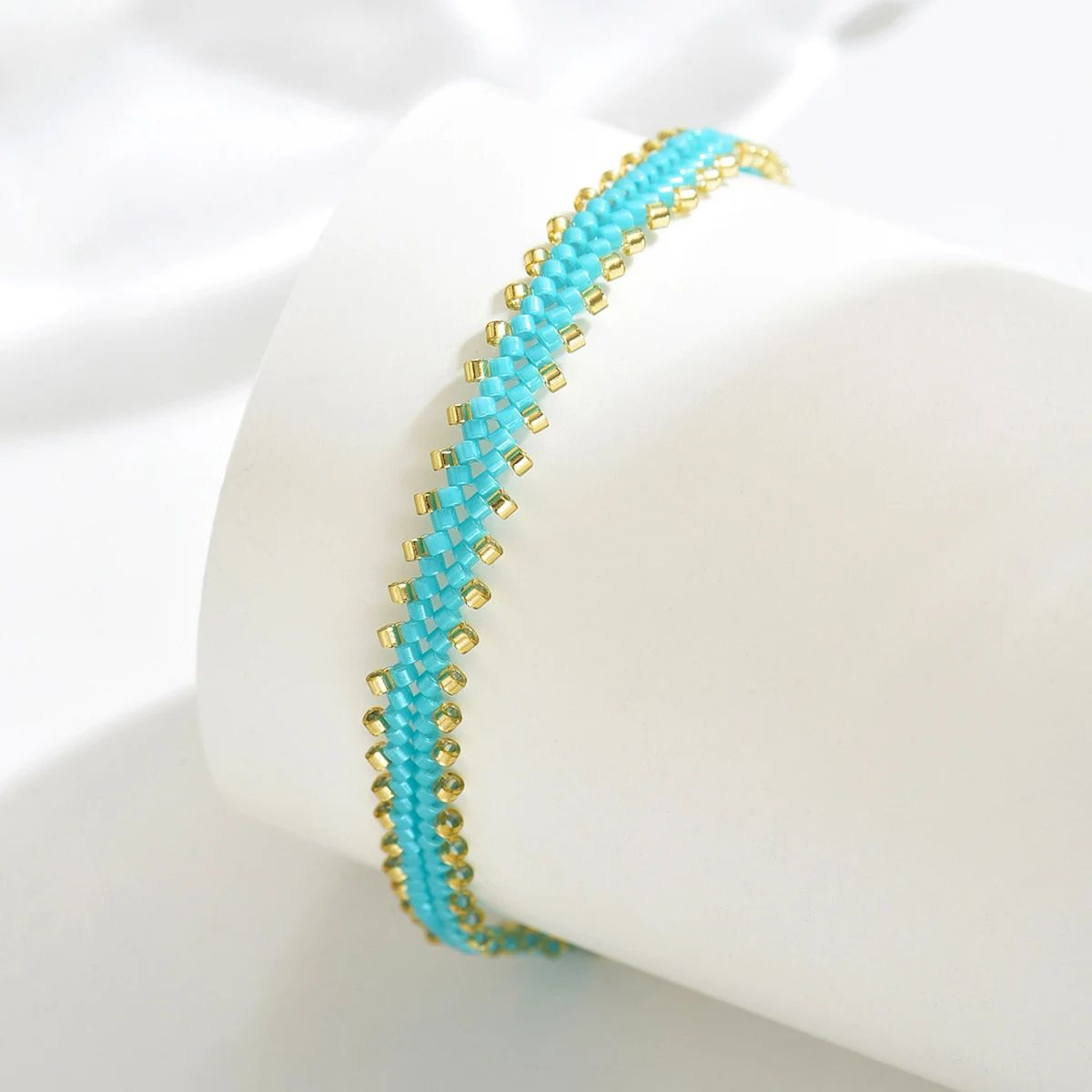 ZHONGVI Bohemian Braided Chain Bracelet  Stainless Steel Minimalist Bangle For Women Adjustable Eve 17