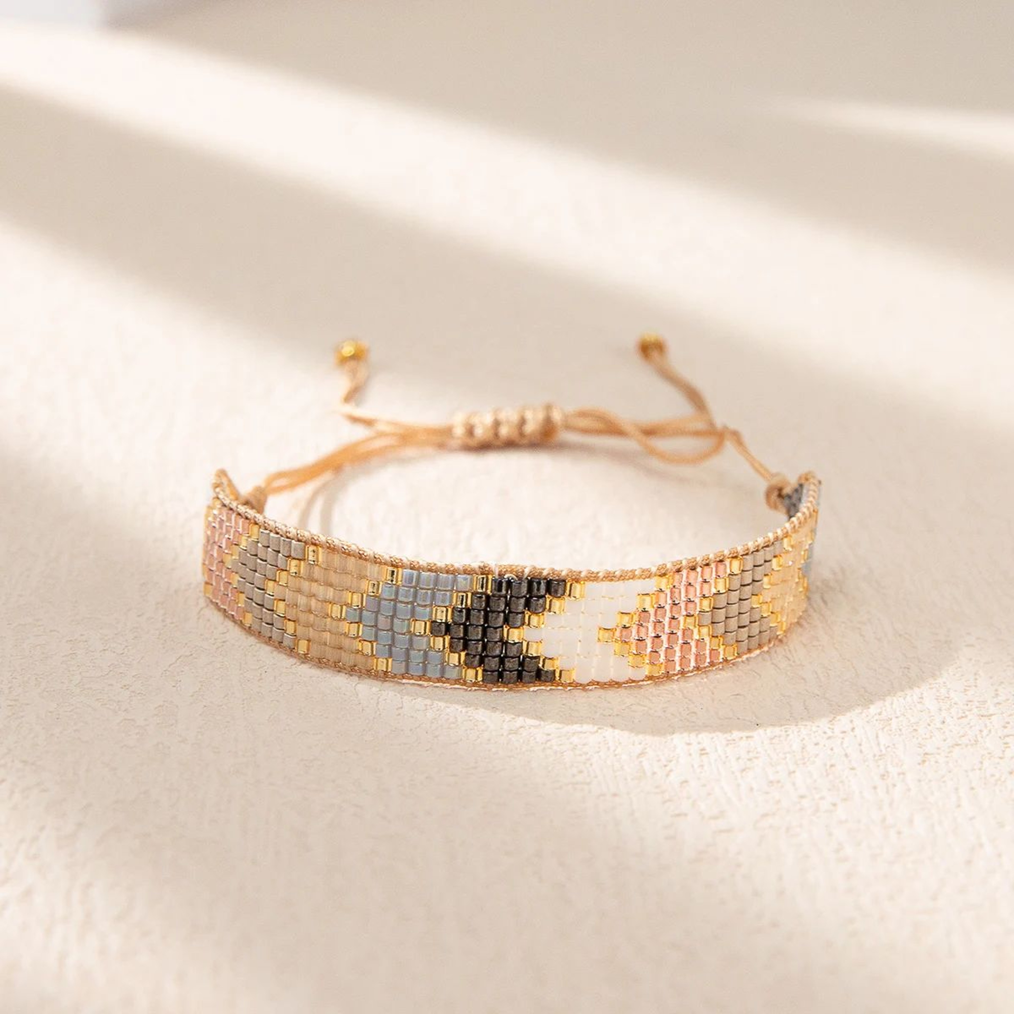 ZHONGVI Boho Miyuki Beaded Bracelet  Adjustable Rope Friendship Bracelet For Women  Men 3