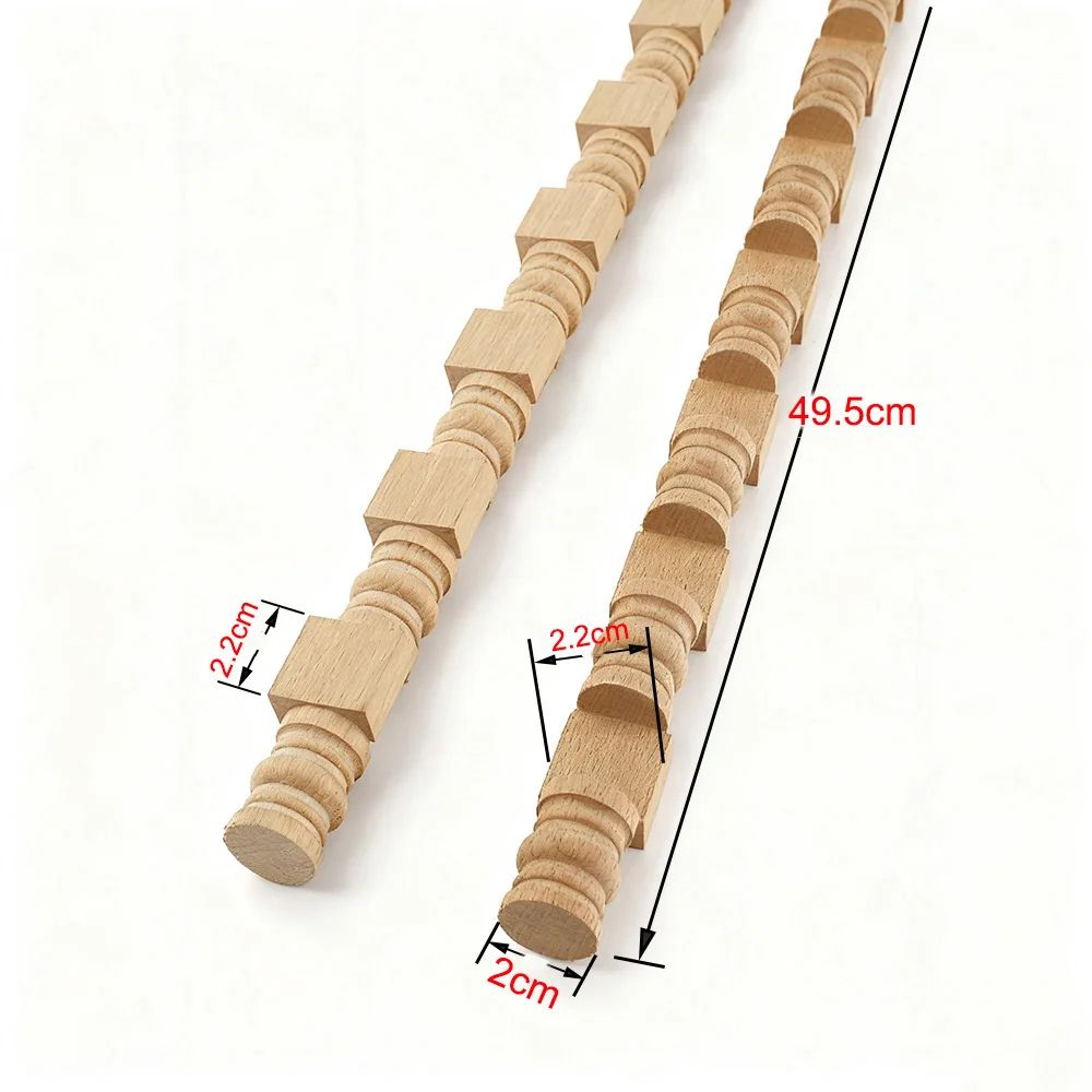 HandCarved Wooden Applique Onlay  Decorative Furniture Trim Wood Figurine Accent 19