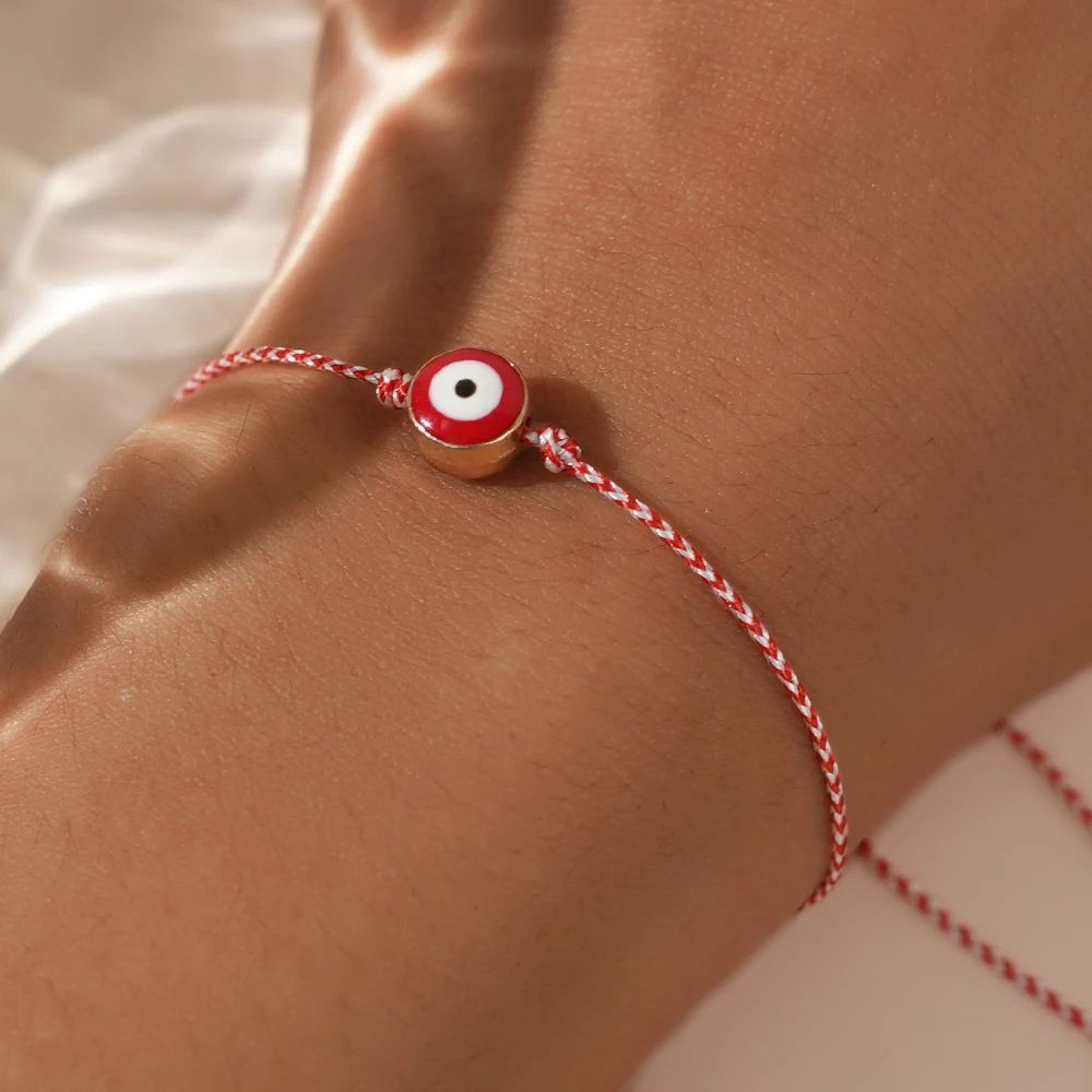 Go2boho Colorful Evil Eye Copper Bead Bracelet  Dainty Adjustable Greek Martis Bracelet For Women 0