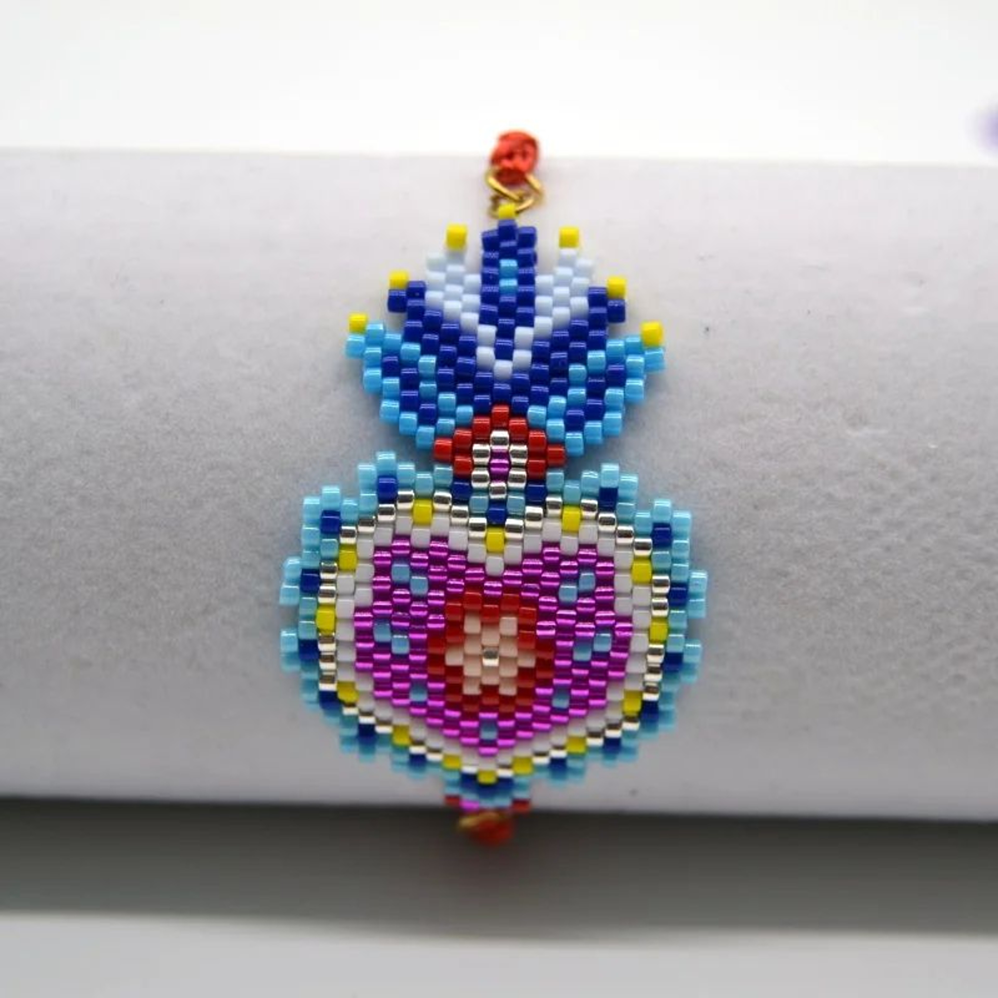 Boho Heart Rice Bead Bracelet  Handwoven Adjustable Gradient Strand Bracelet For Women 1