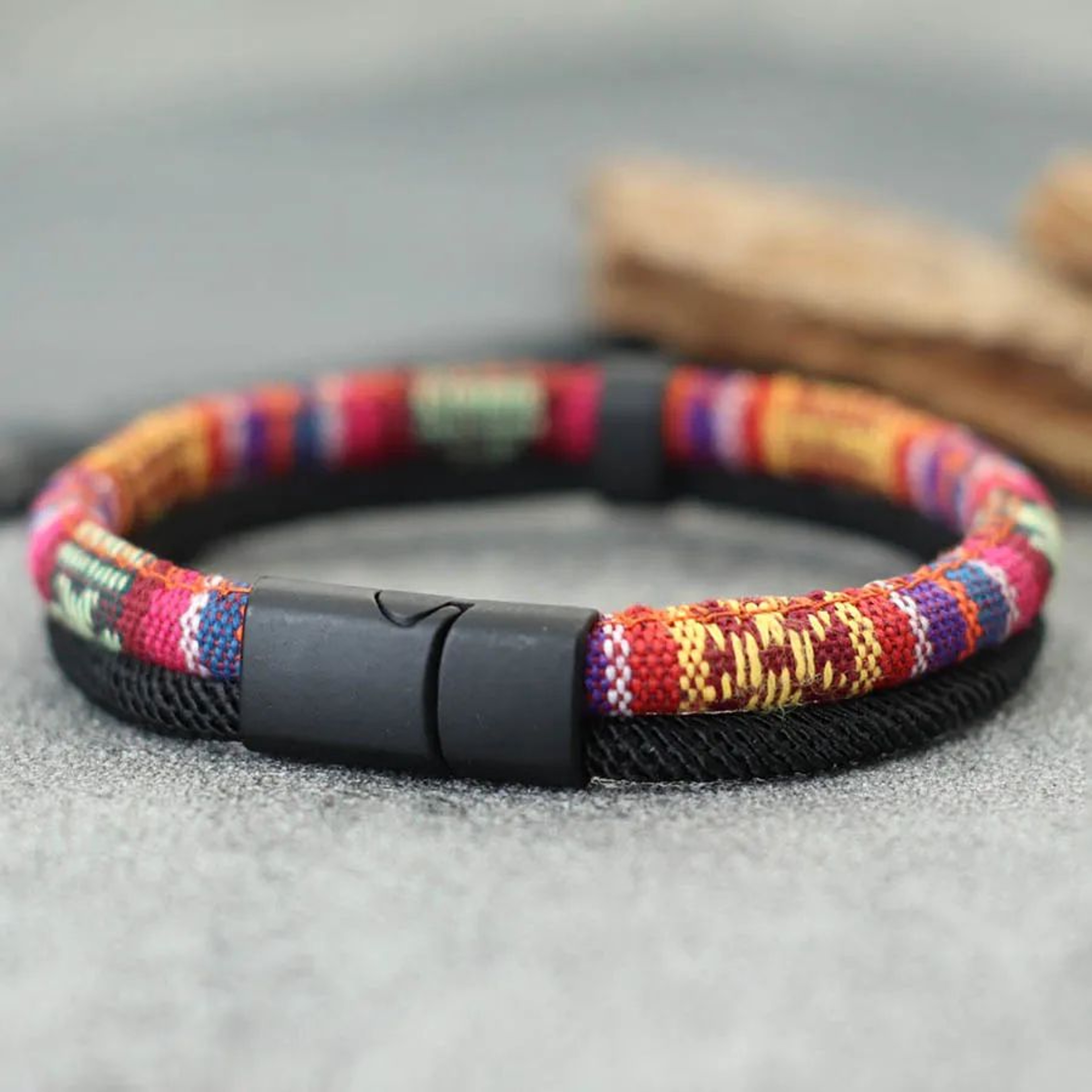 Handmade Tibetan Rope Bracelet  Adjustable Ethnic Meditation Yoga Fabric Bracelet For Men 0