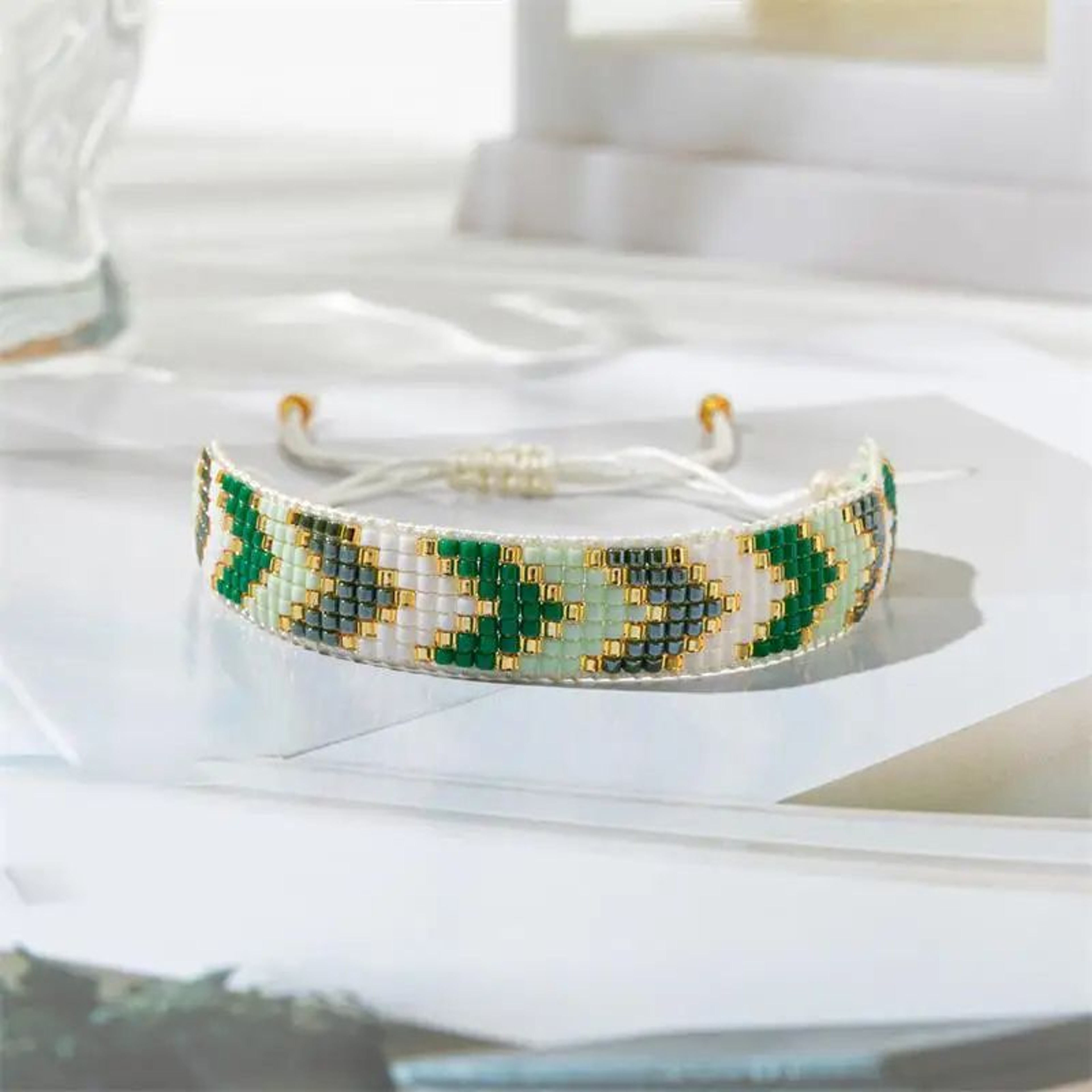 Boho Beaded Bracelet For Women  Adjustable Colorful Rope Friendship Bracelet Fashion Jewelry 5