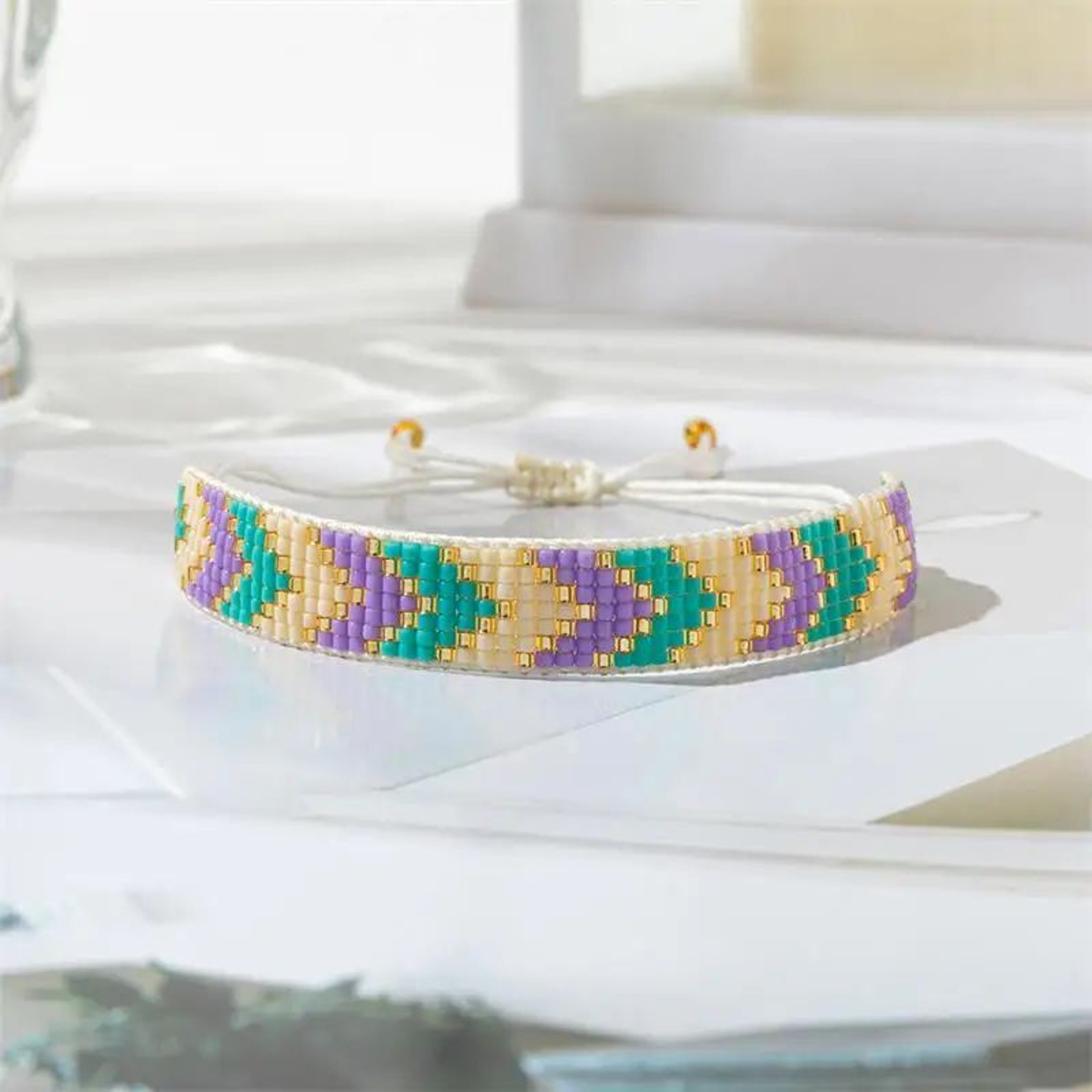 Boho Beaded Bracelet For Women  Adjustable Colorful Rope Friendship Bracelet Fashion Jewelry 9